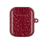 Red Leopard Print Airpod Case