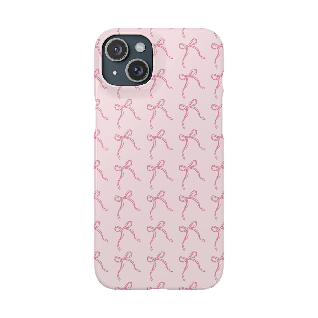 Pink Bow Pattern Phone Case