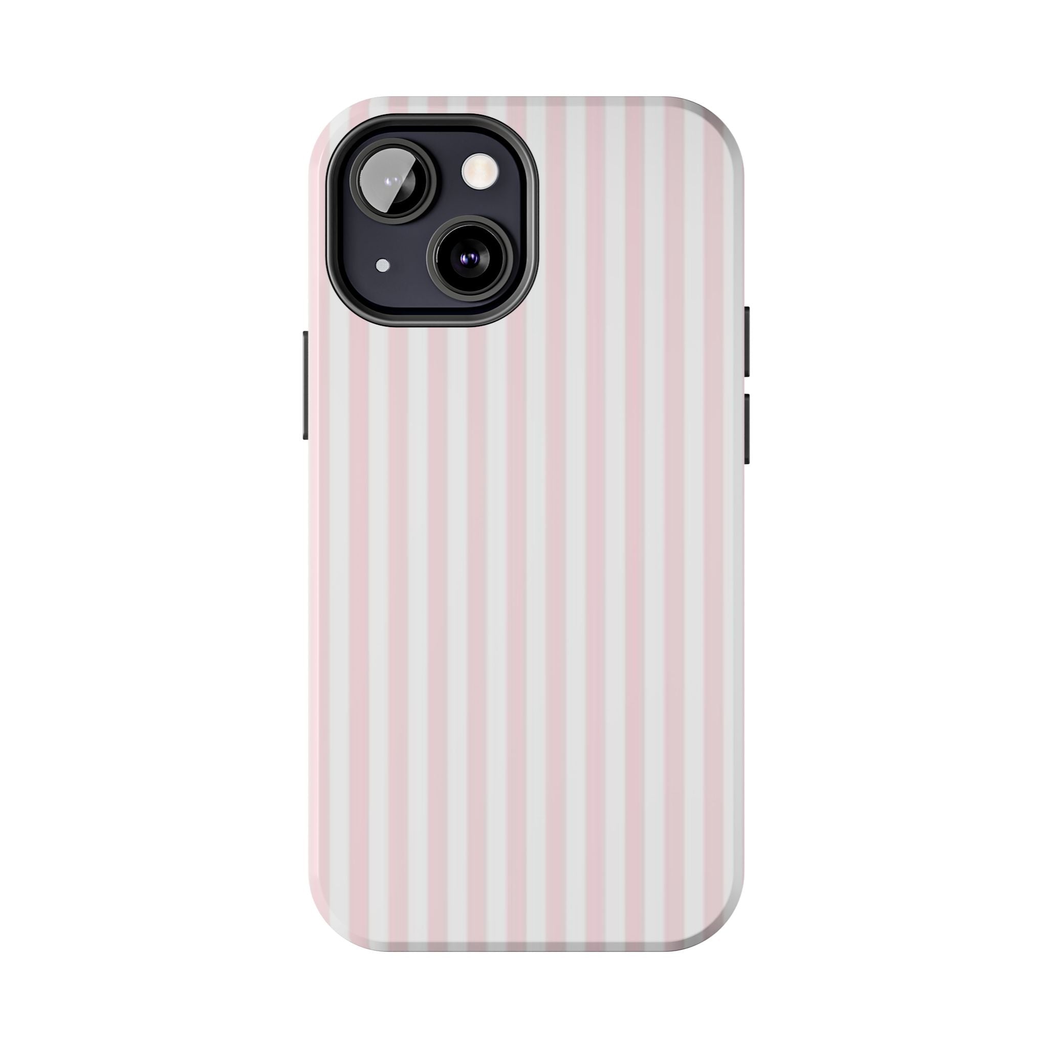 Pink/White Striped Phone Cases