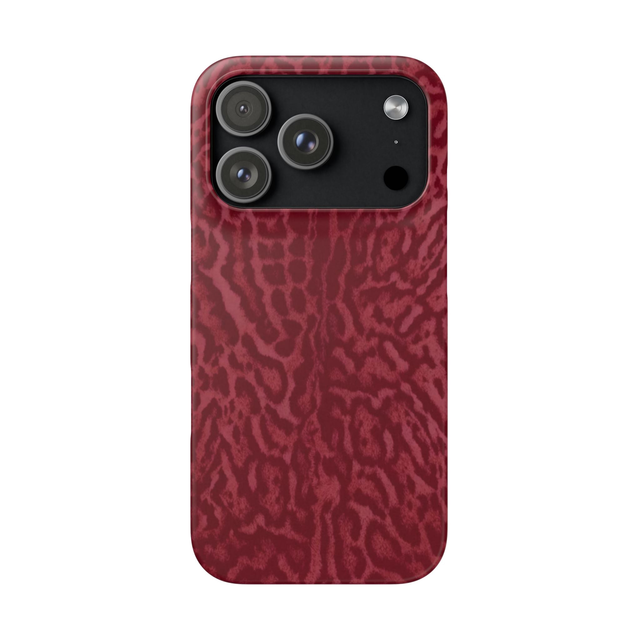 Red Leopard Print Phone Case