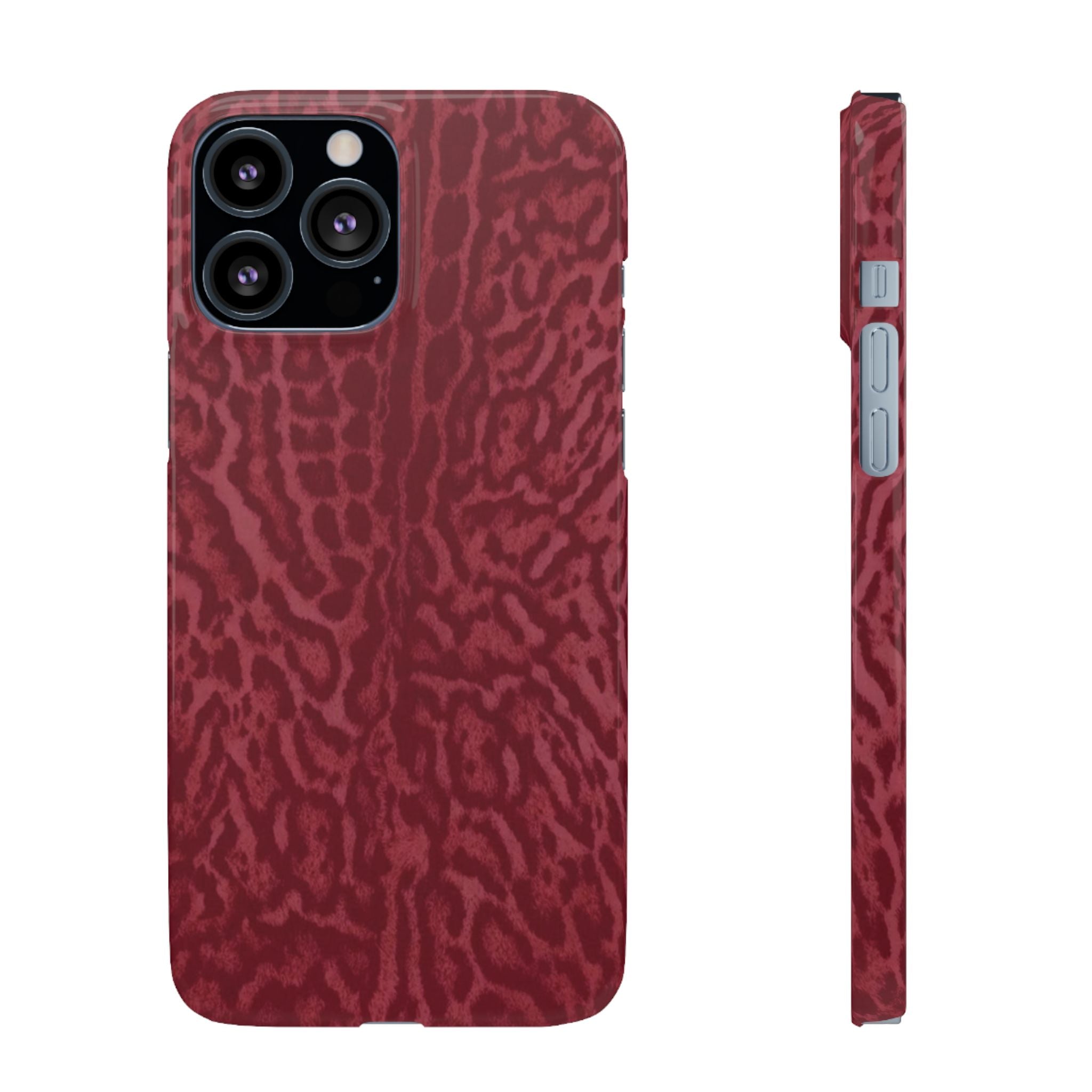 Red Leopard Print Phone Case