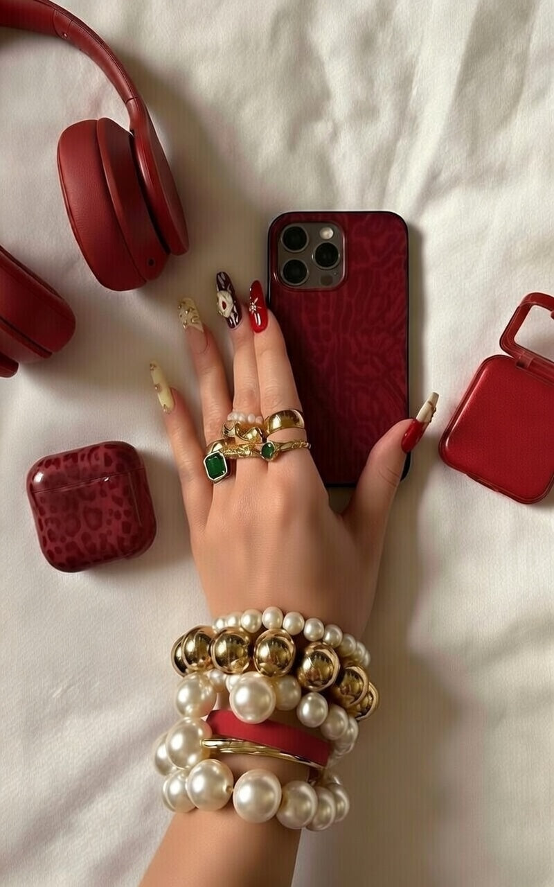 Red Leopard Print Phone Case
