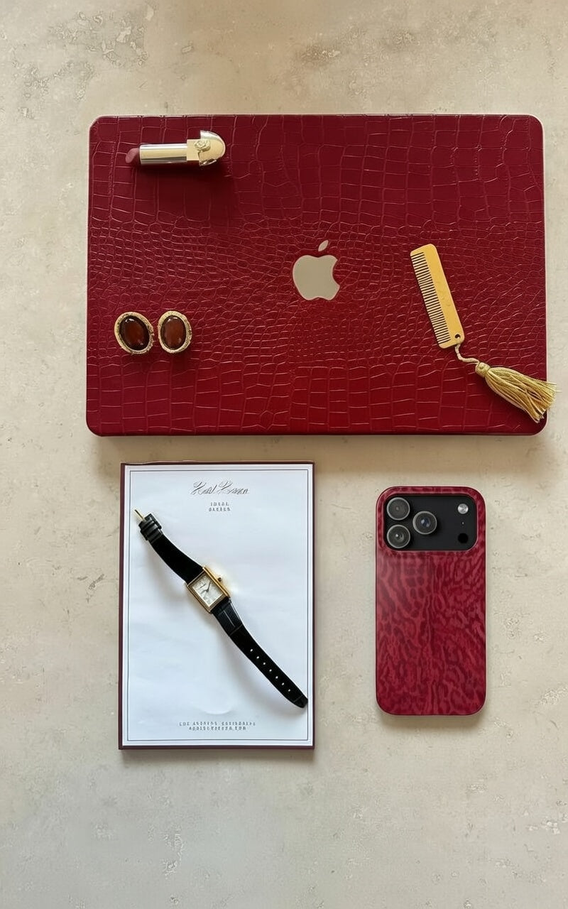 Red Leopard Print Phone Case