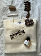 Polka Dot AirPod Case - Brown/White