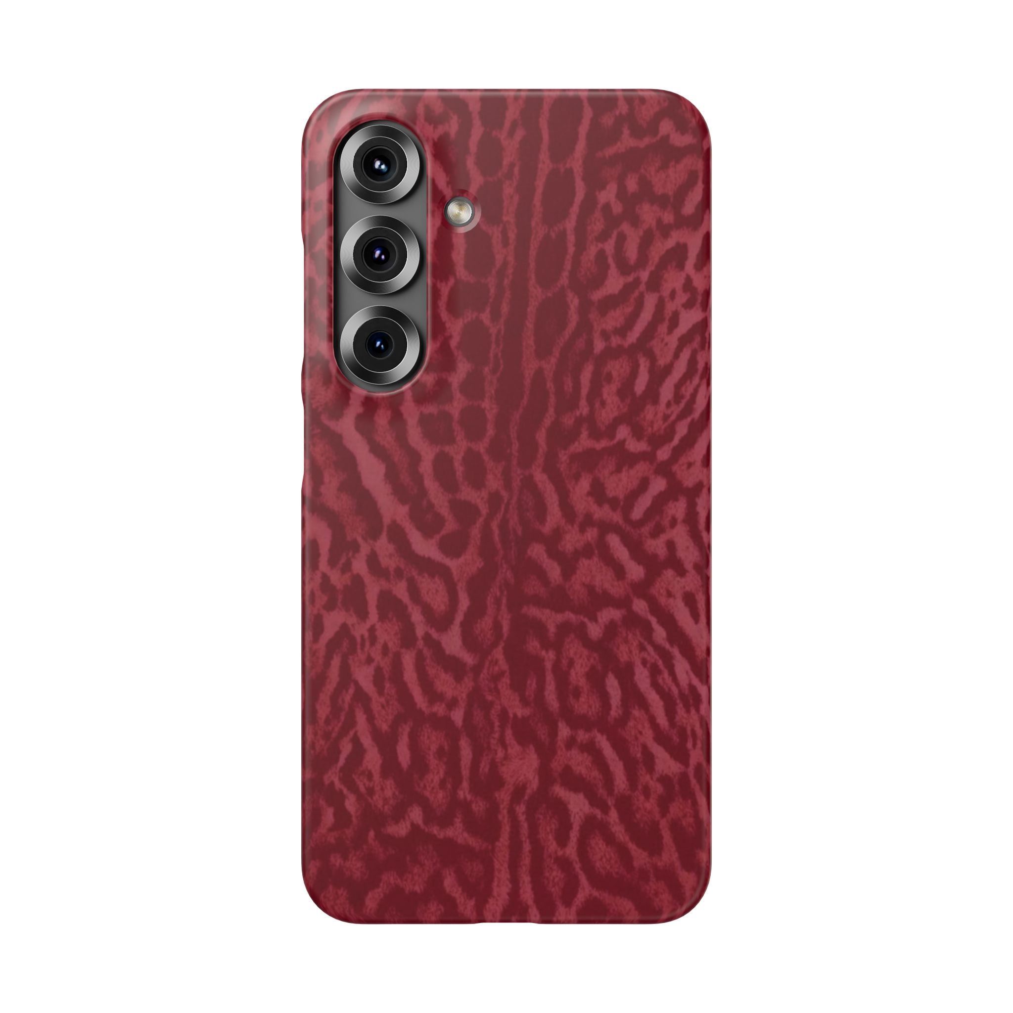Red Leopard Print Phone Case