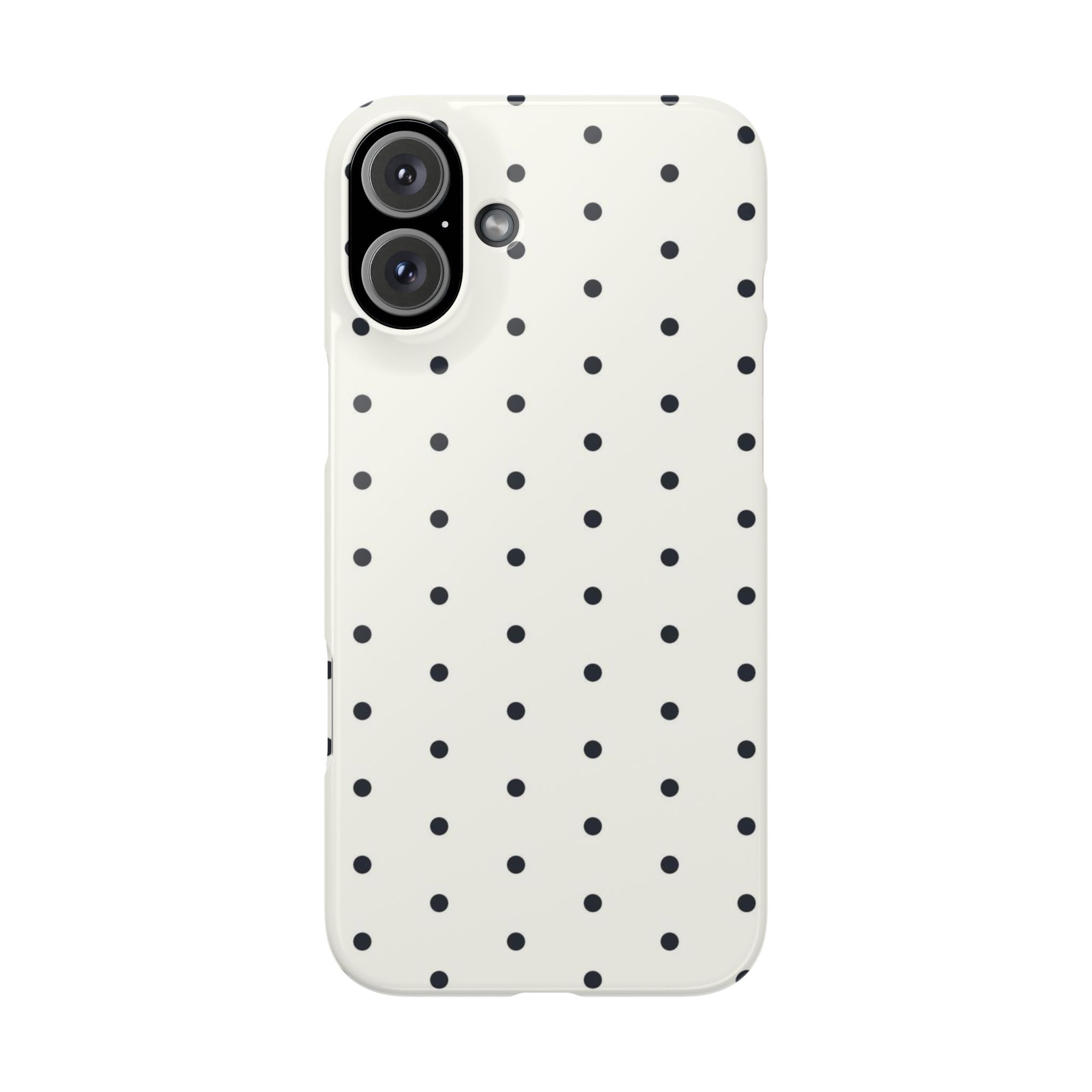 Polka Dot Phone Case - Black/White