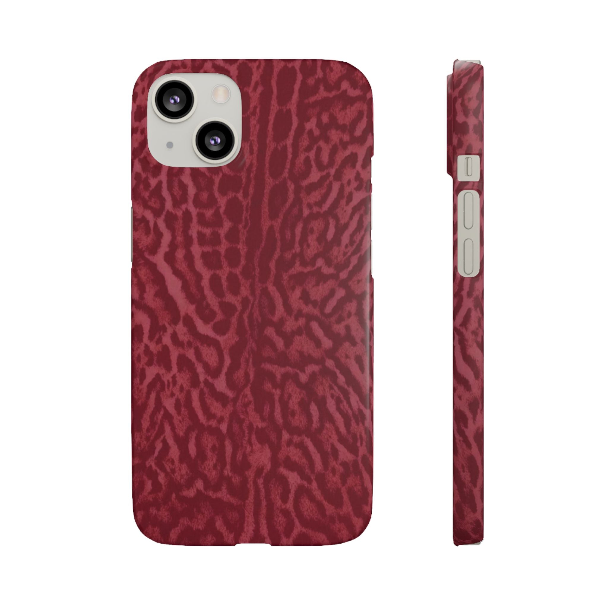 Red Leopard Print Phone Case