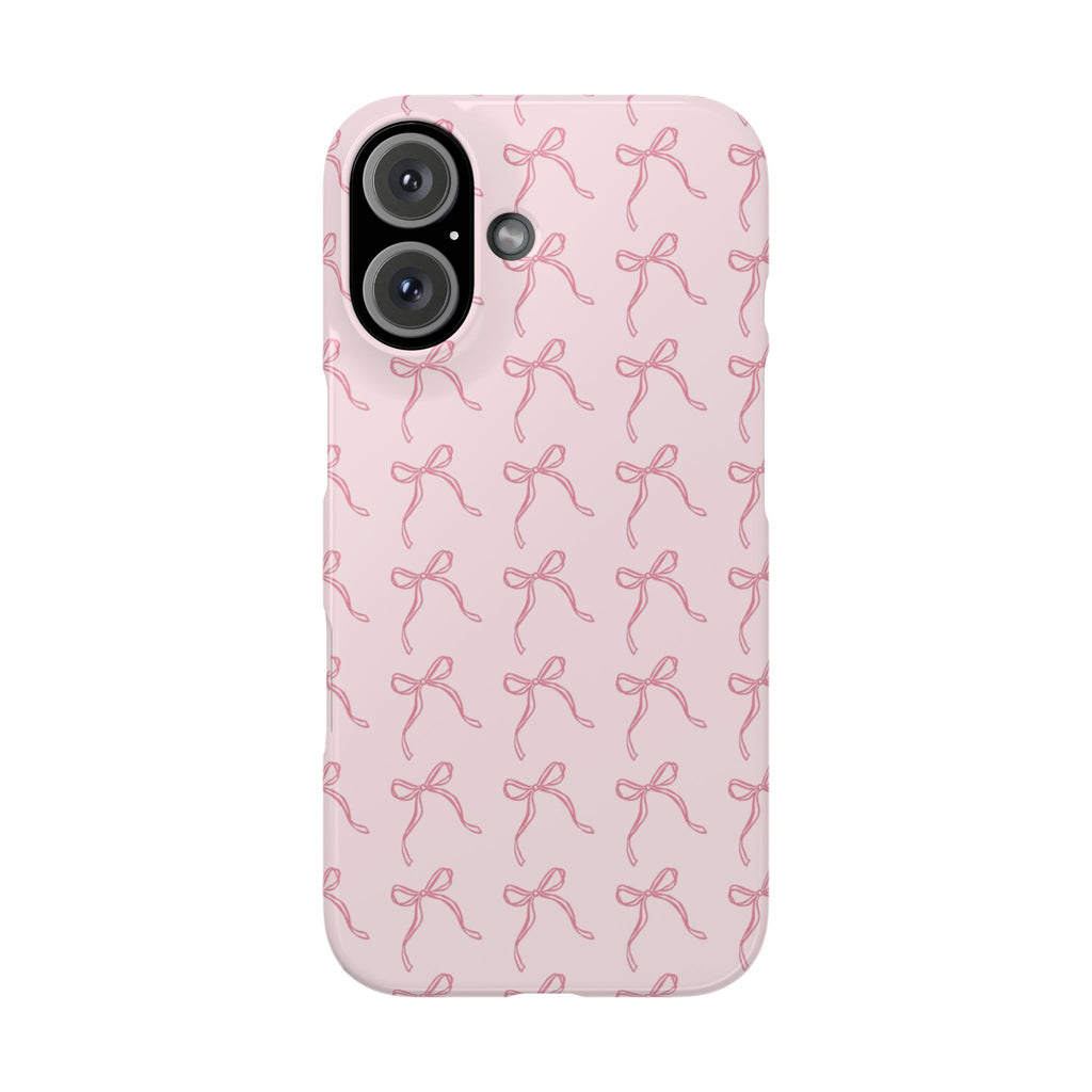Pink Bow Pattern Phone Case
