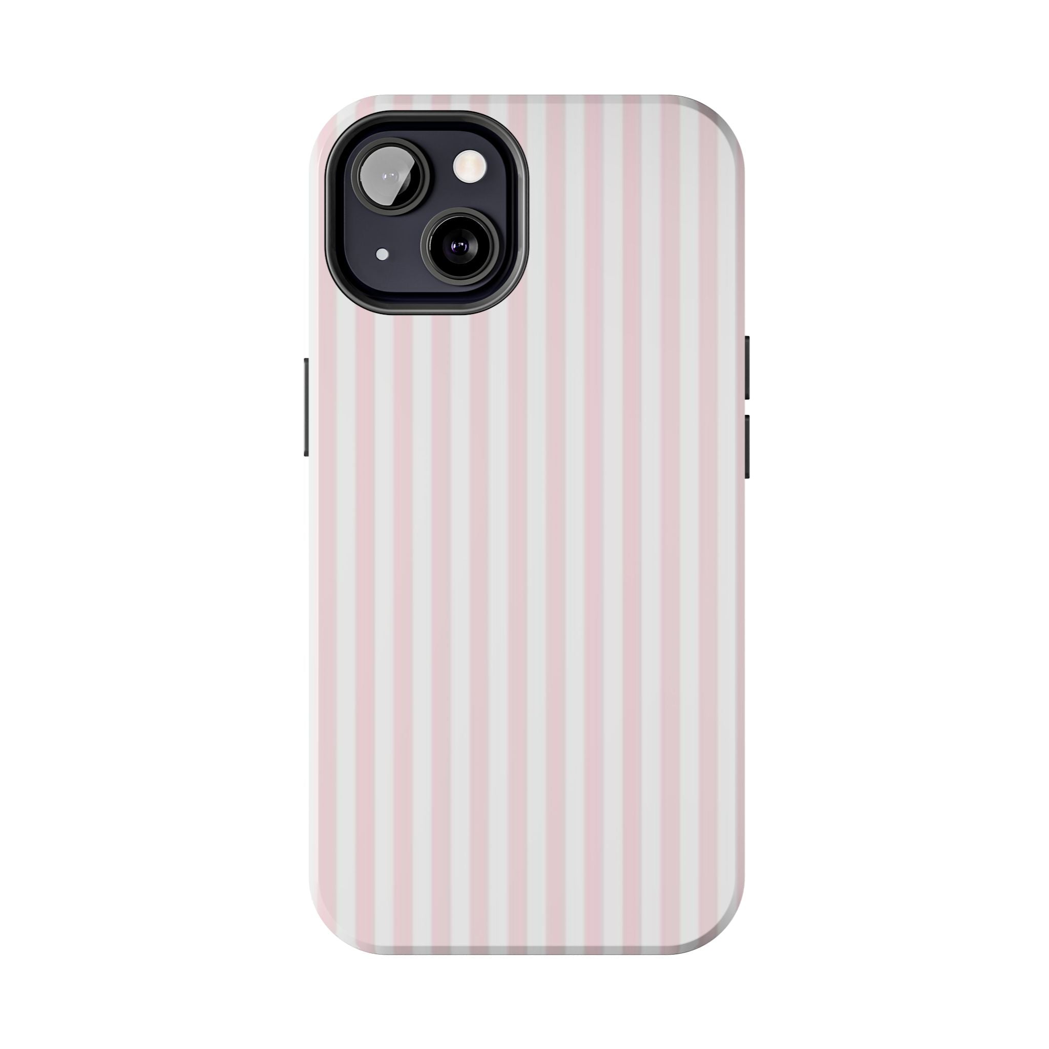 Pink/White Striped Phone Cases