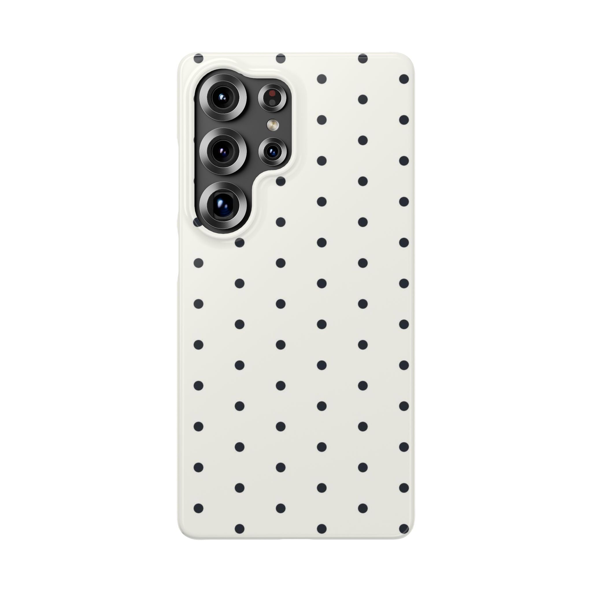Polka Dot Phone Case - Black/White