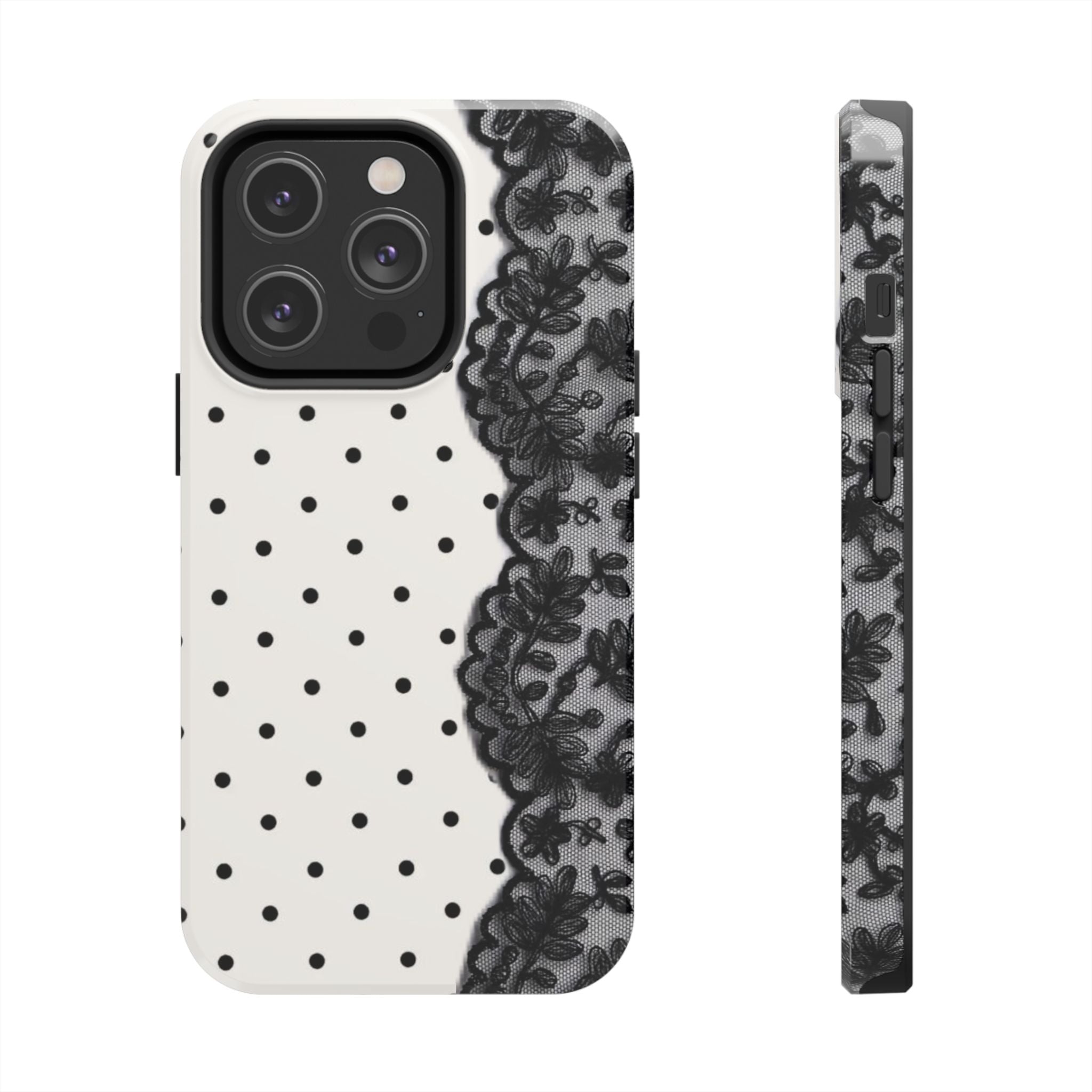 Polka Dot/Lace Phone Cases
