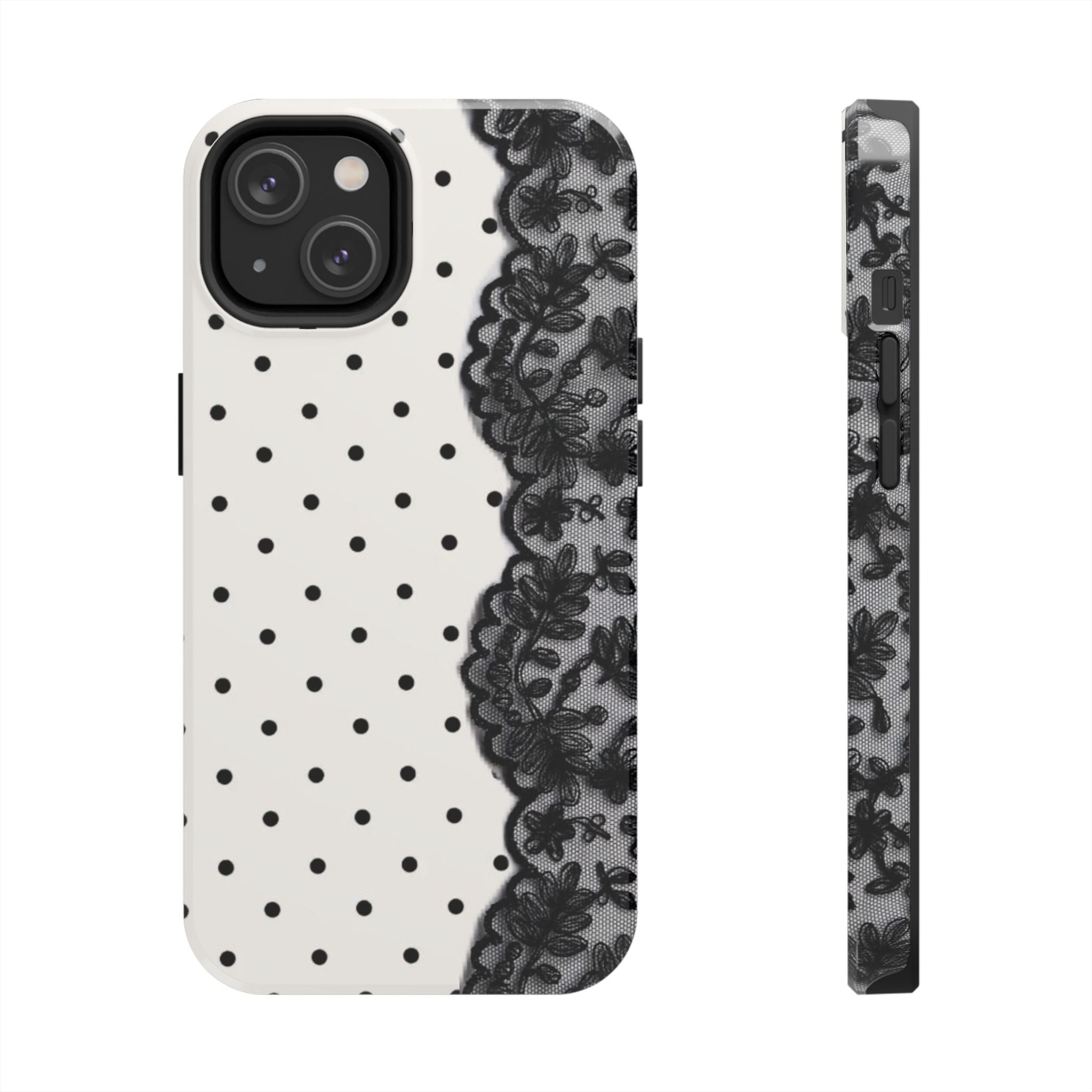Polka Dot/Lace Phone Cases