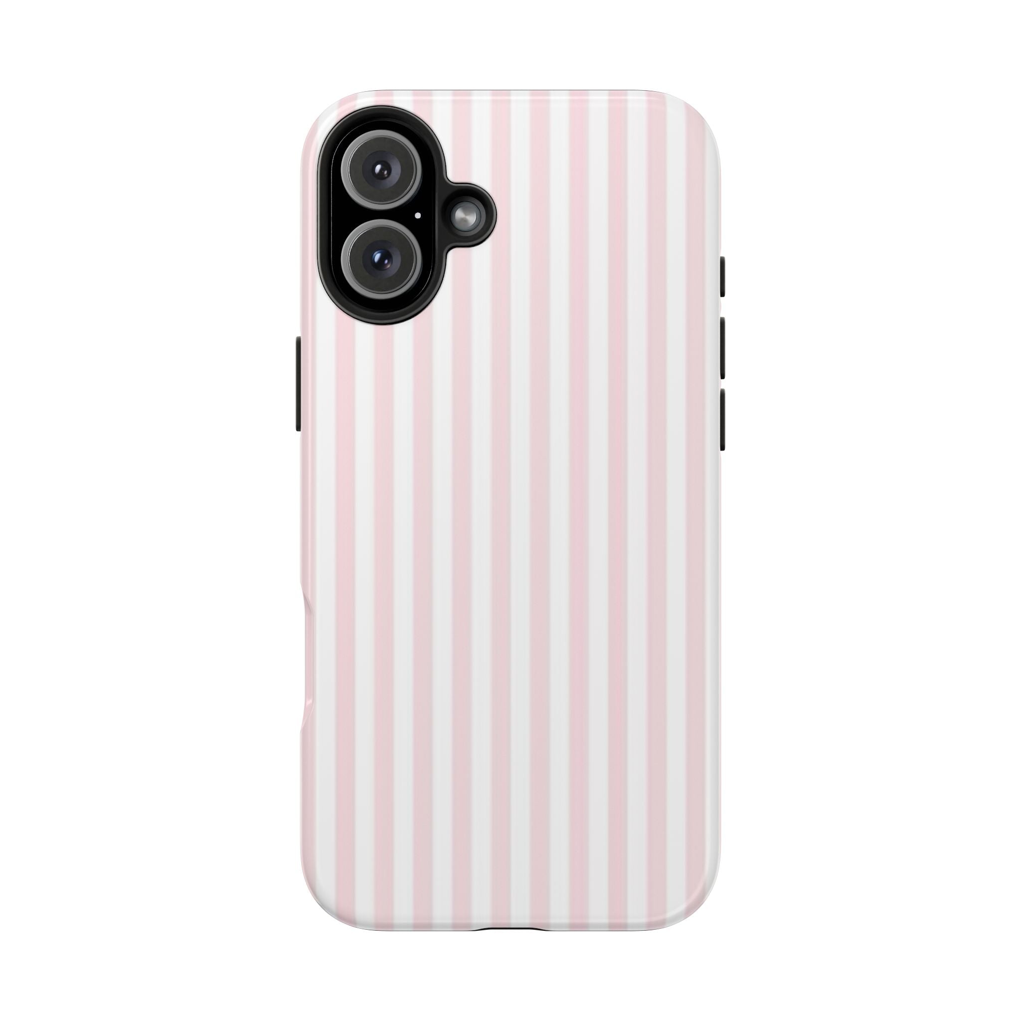 Pink/White Striped Phone Cases