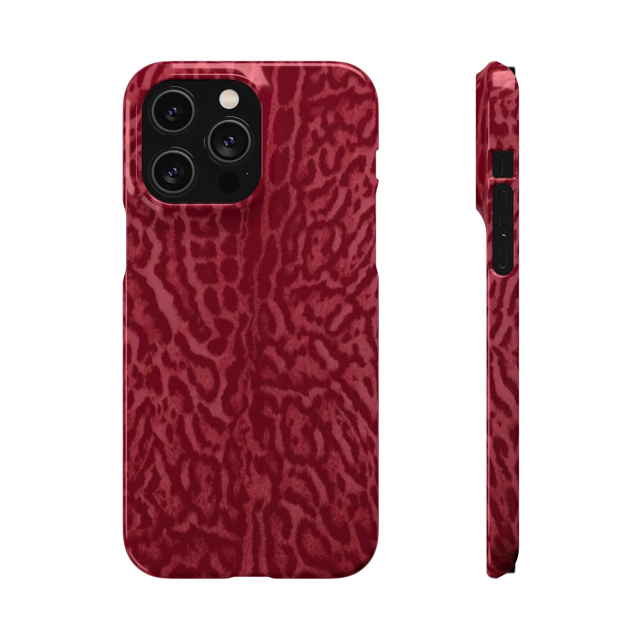 Red Leopard Print Phone Case