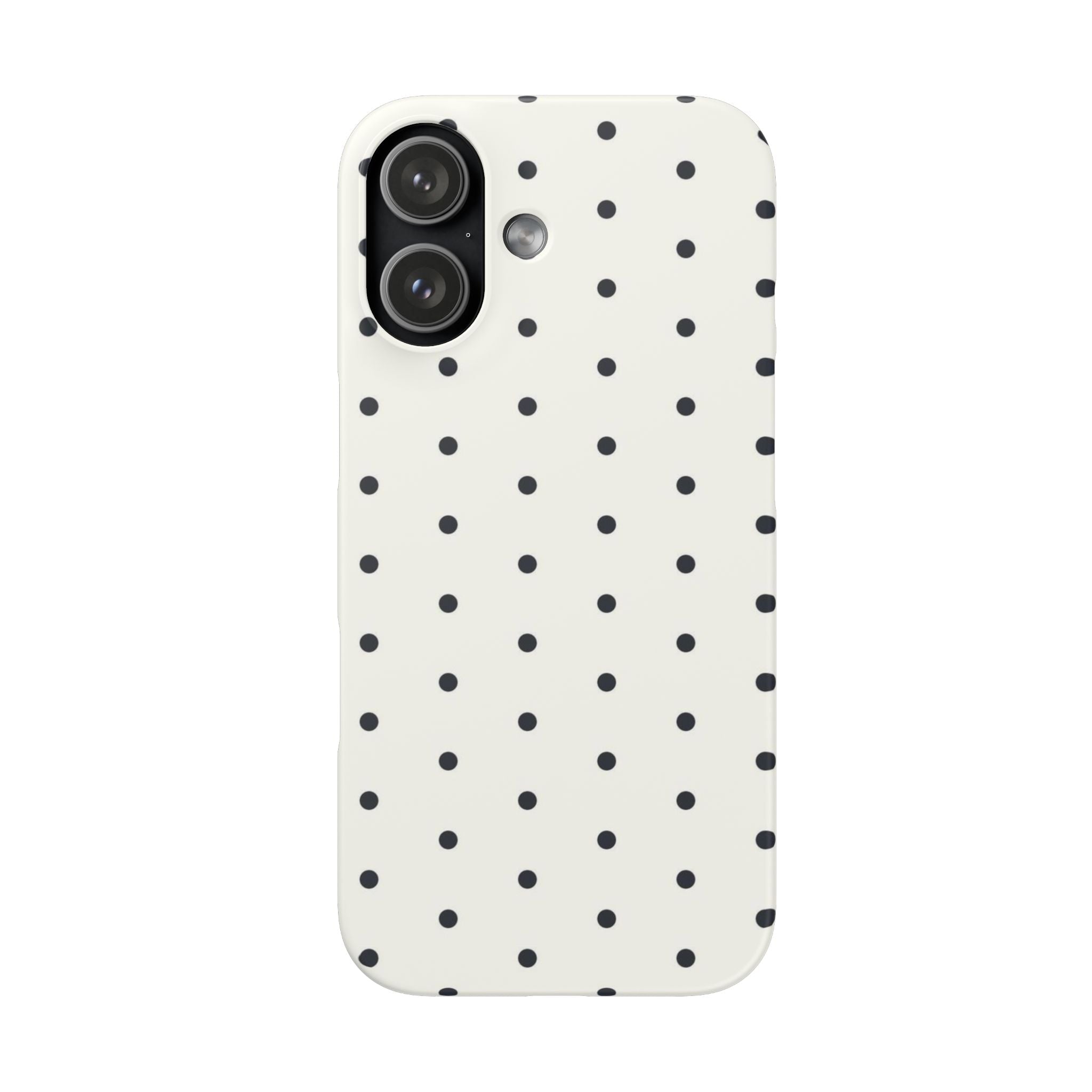 Polka Dot Phone Case - Black/White