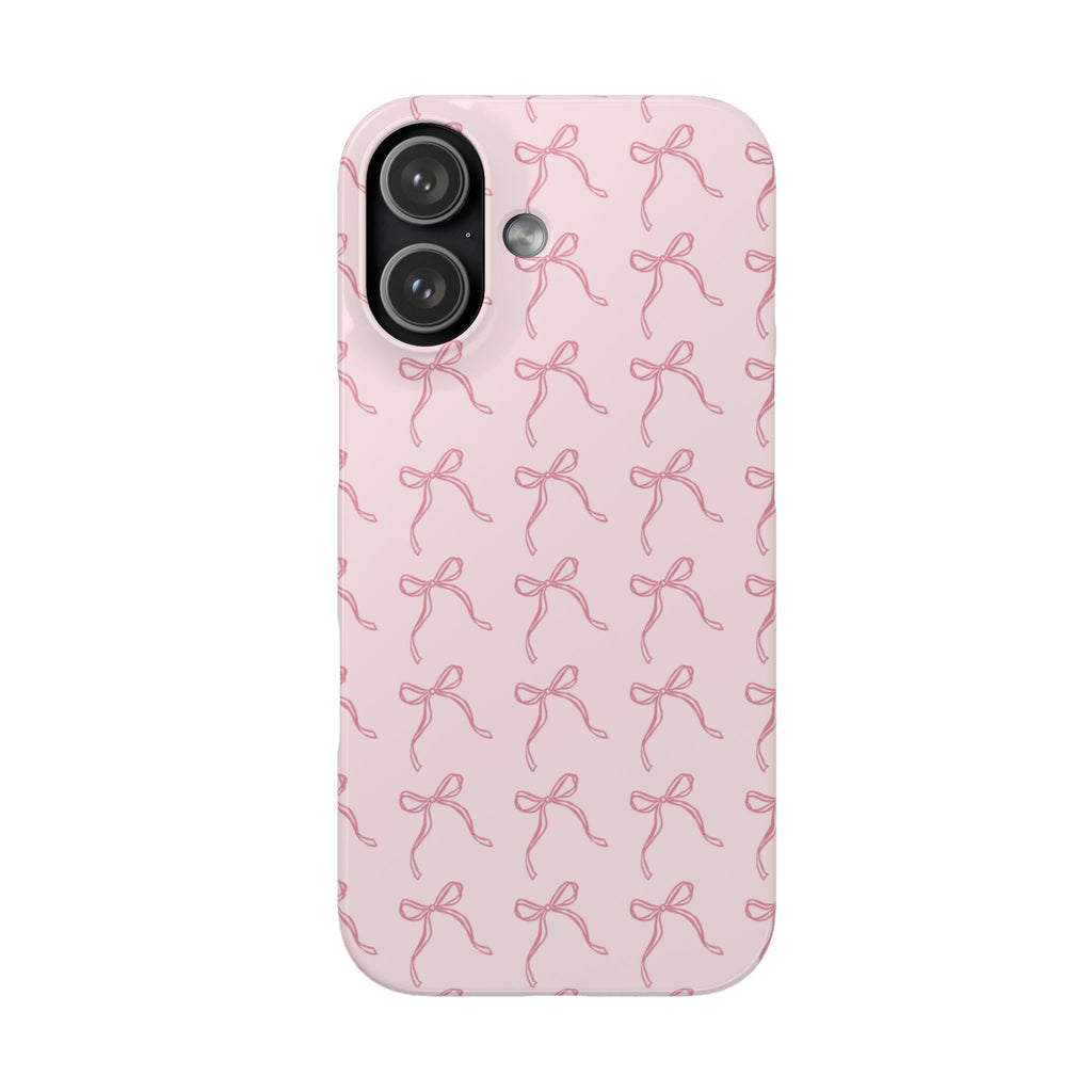 Pink Bow Pattern Phone Case