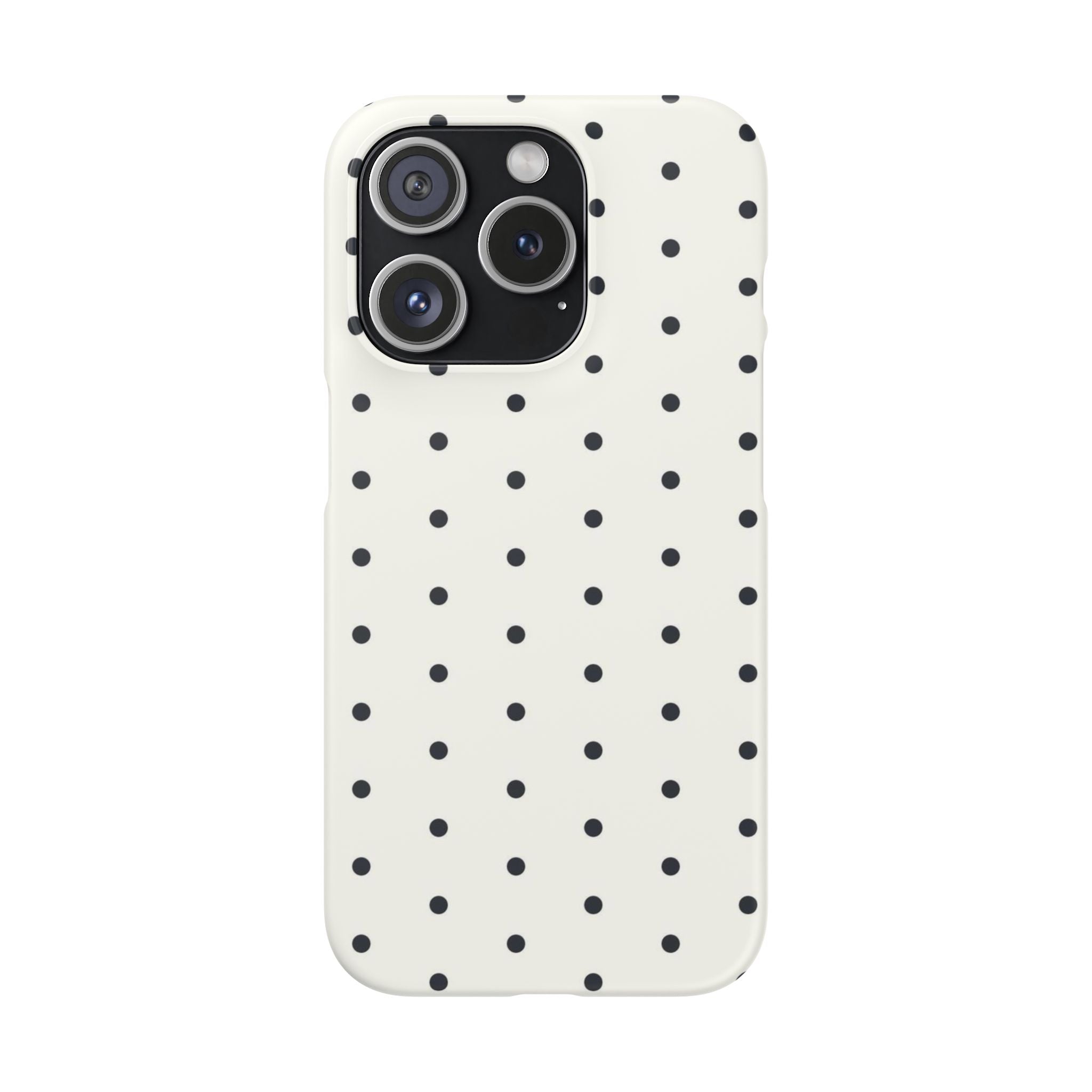 Polka Dot Phone Case - Black/White