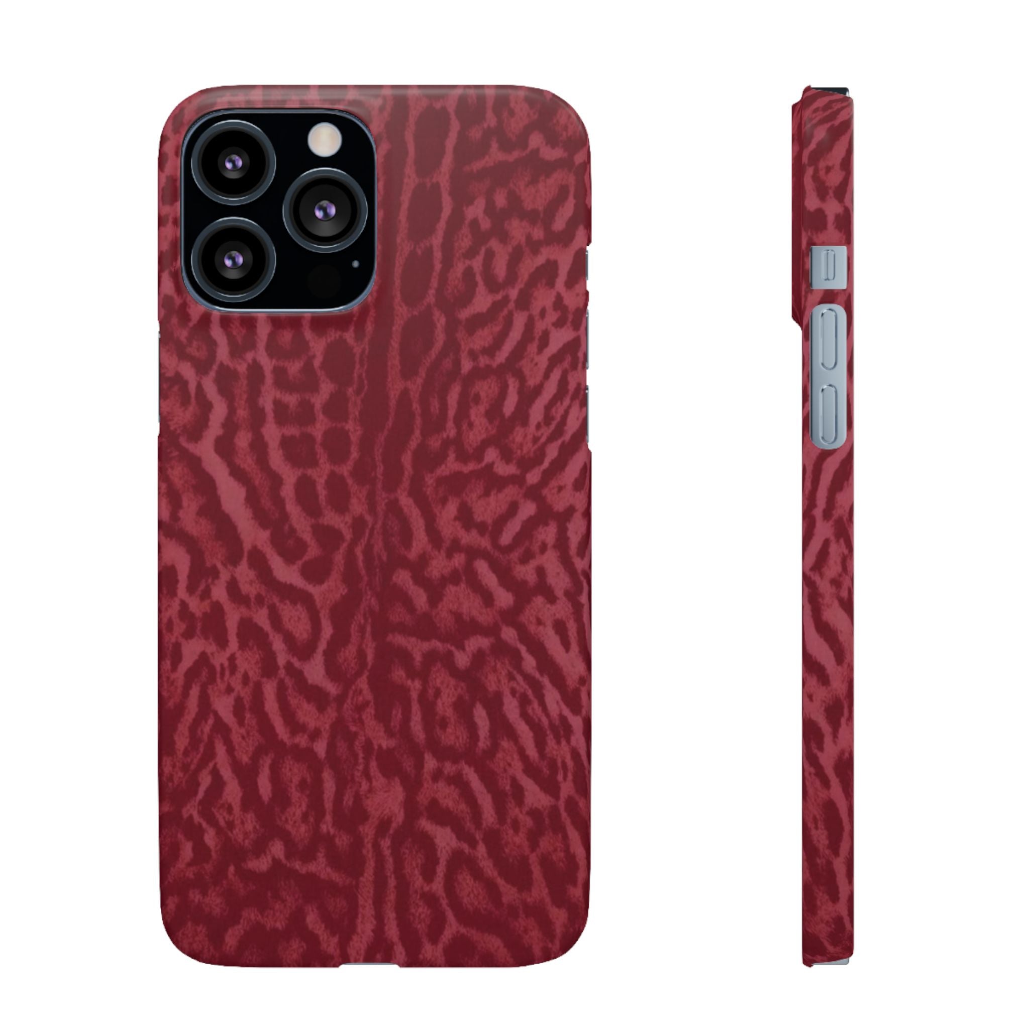 Red Leopard Print Phone Case