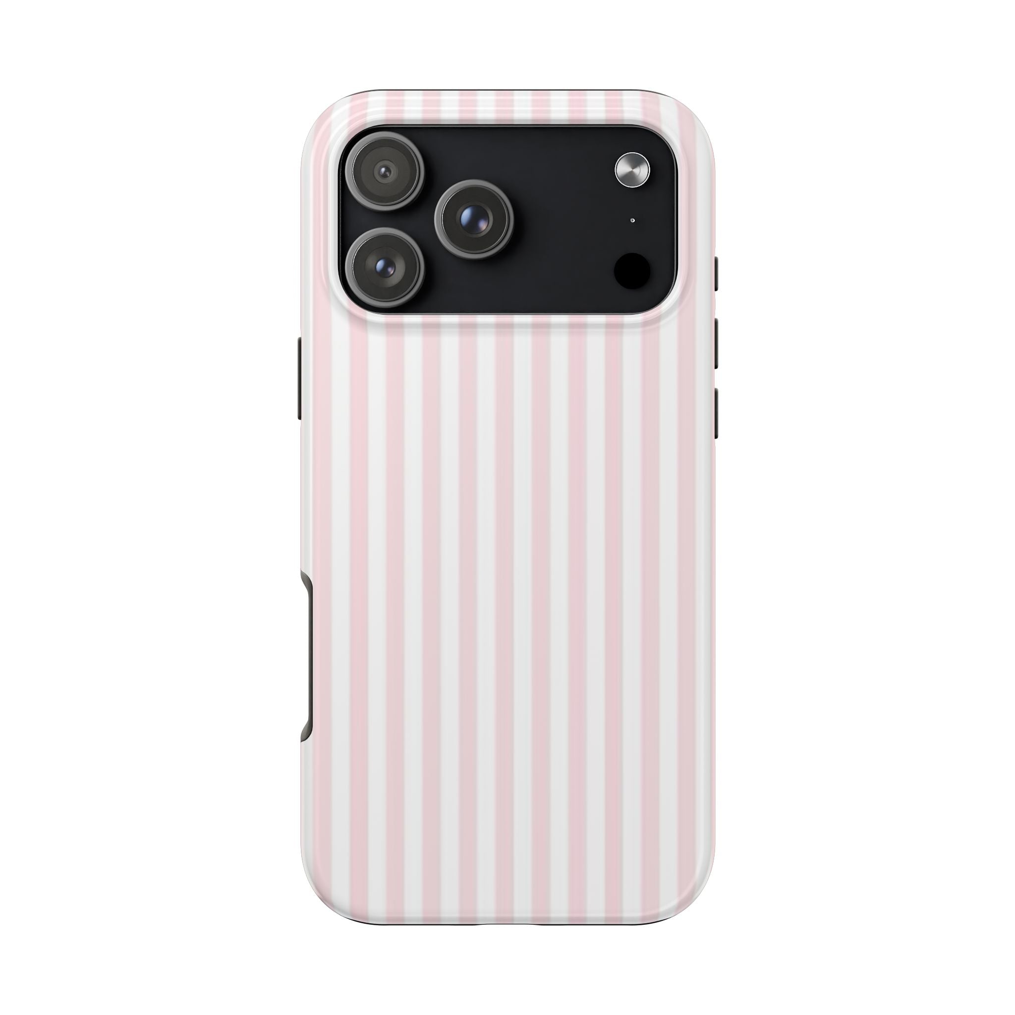 Pink/White Striped Phone Cases