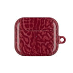 Red Leopard Print Airpod Case