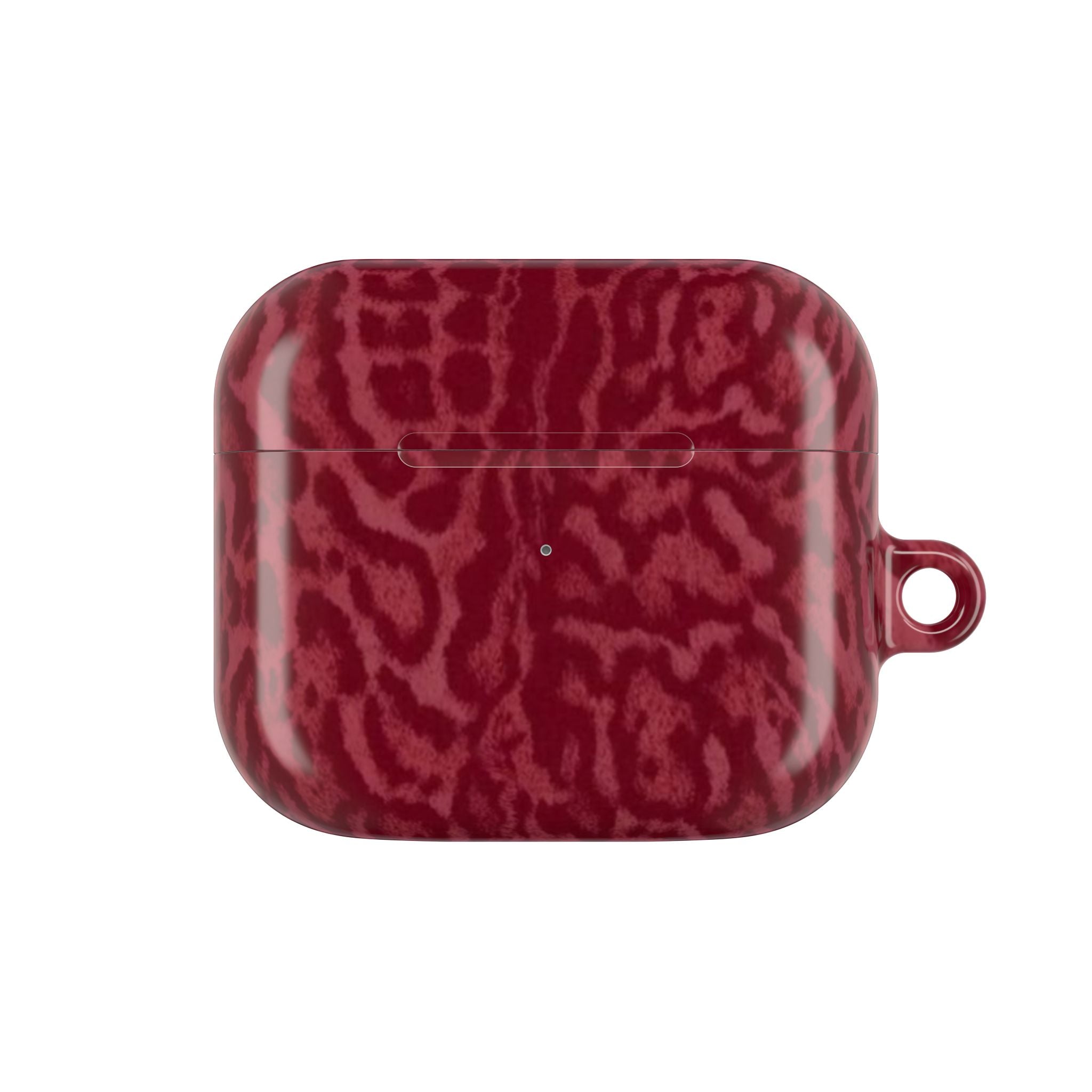 Red Leopard Print Airpod Case