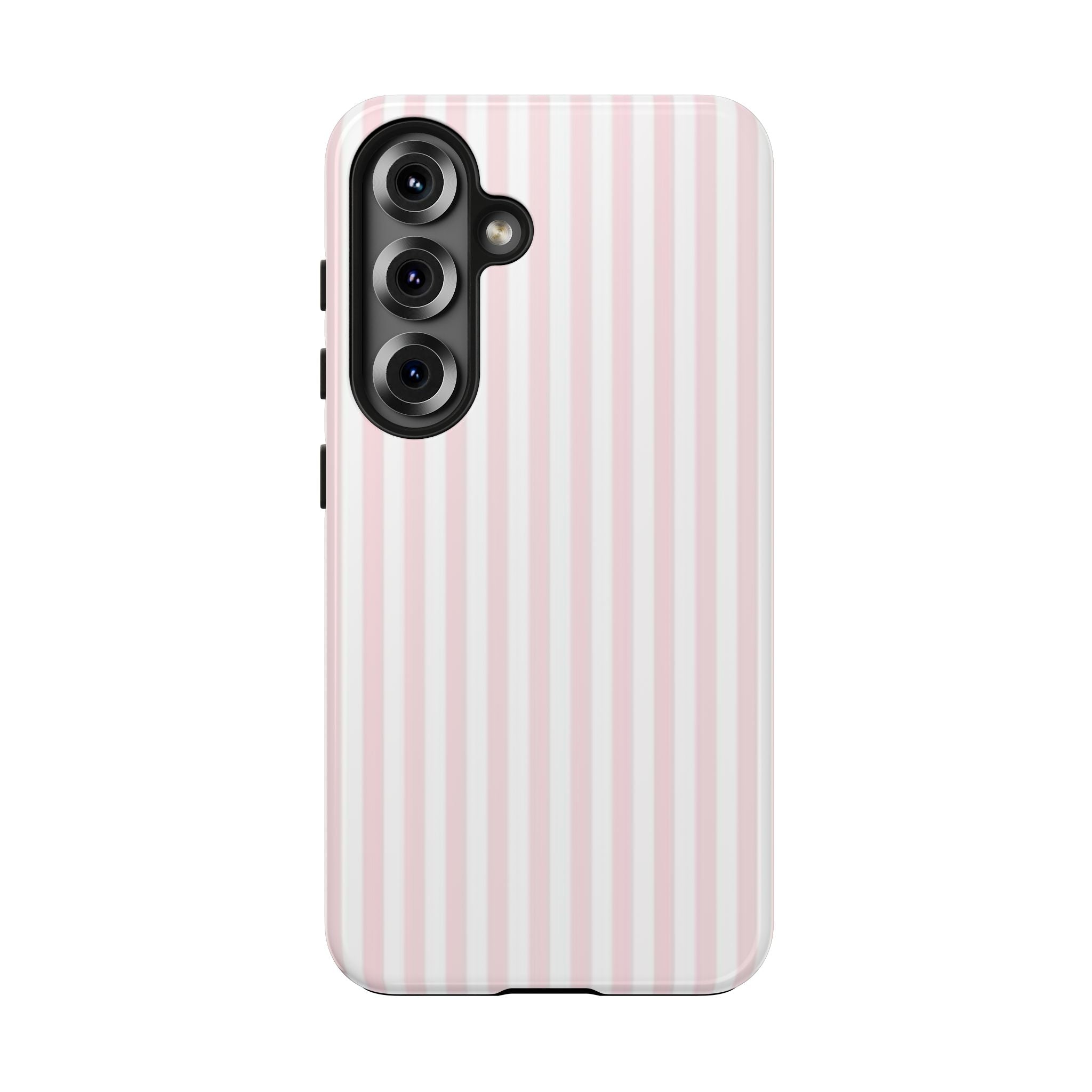 Pink/White Striped Phone Cases