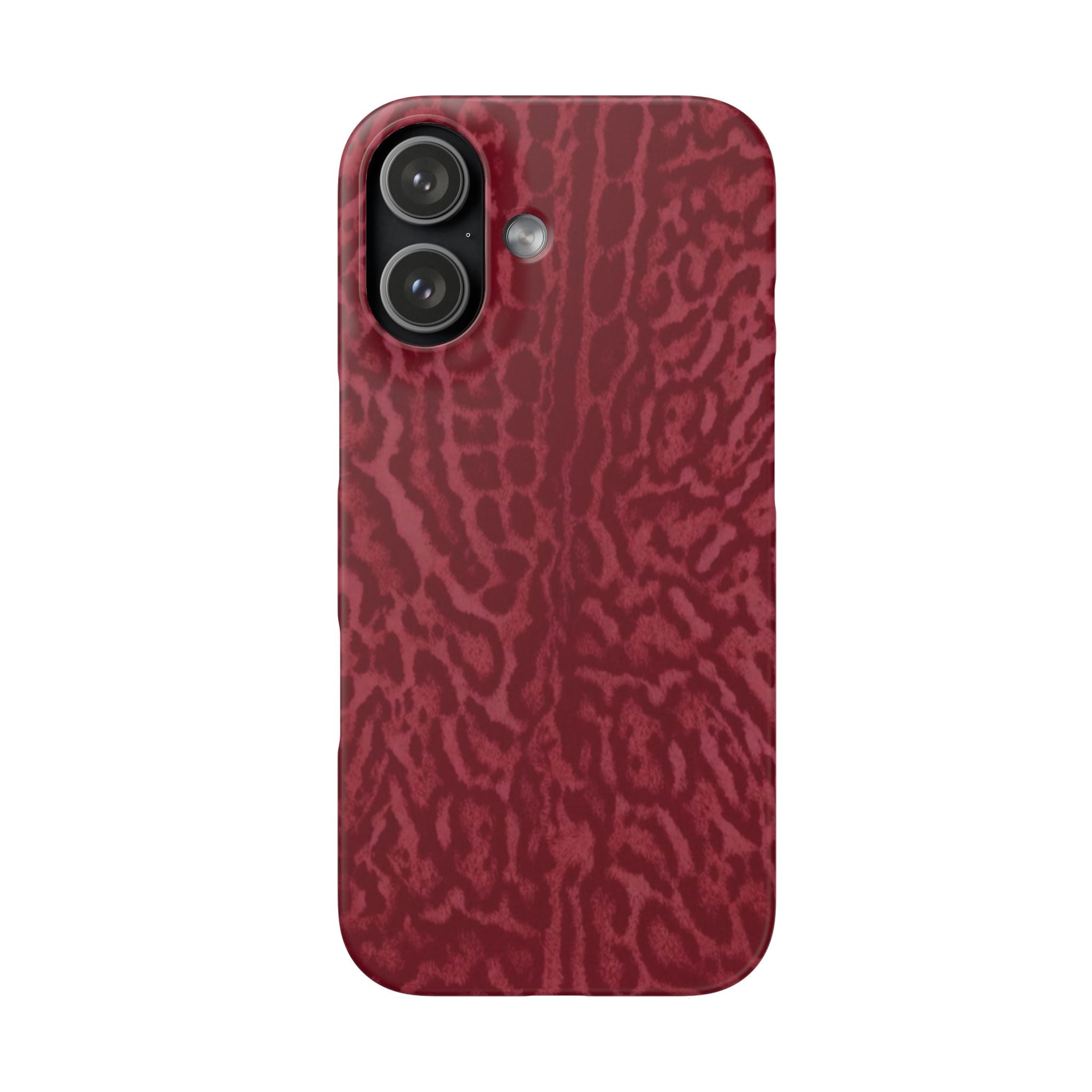 Red Leopard Print Phone Case