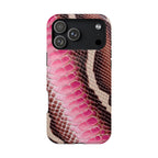 Pink Snake Skin Phone Case
