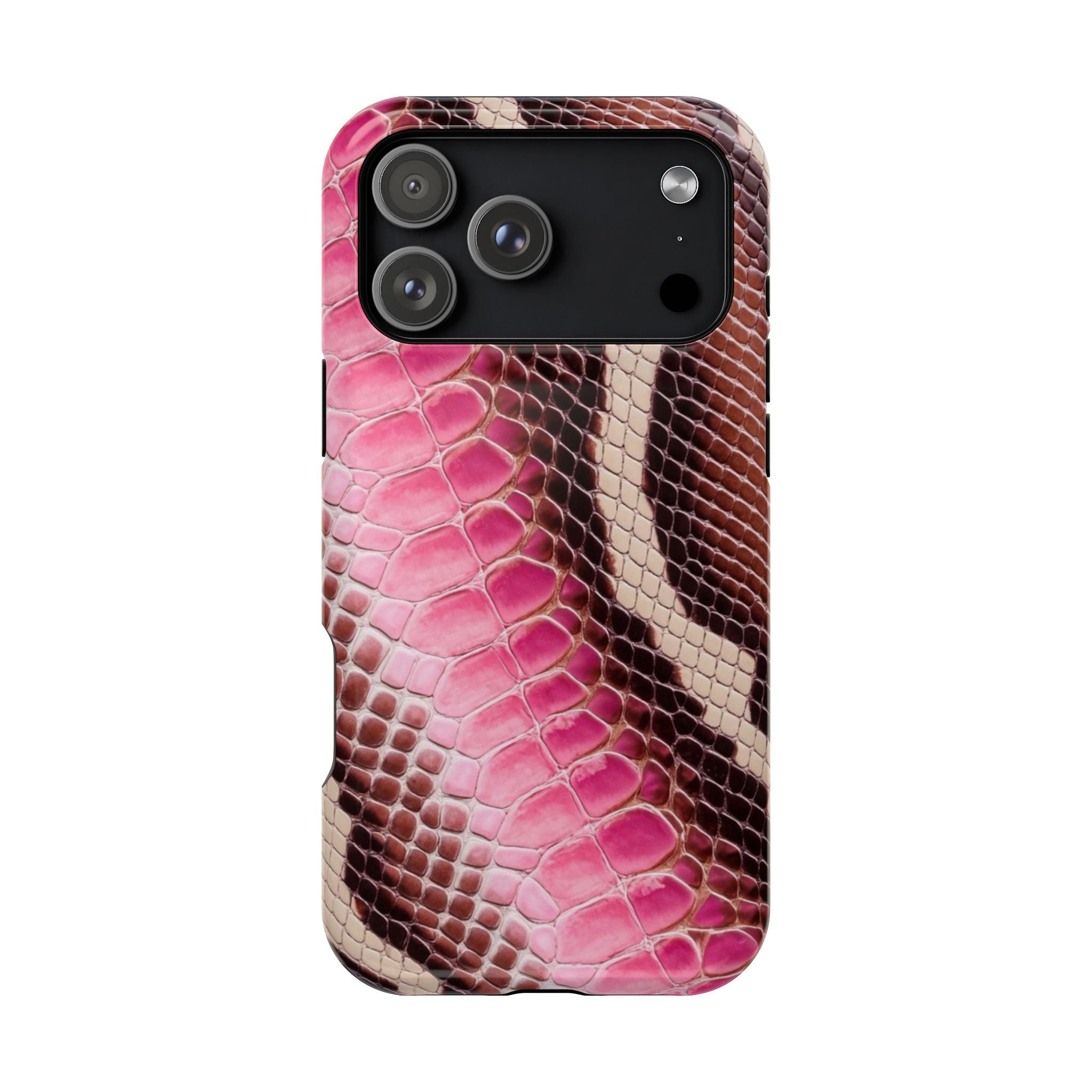 Pink Snake Skin Phone Case