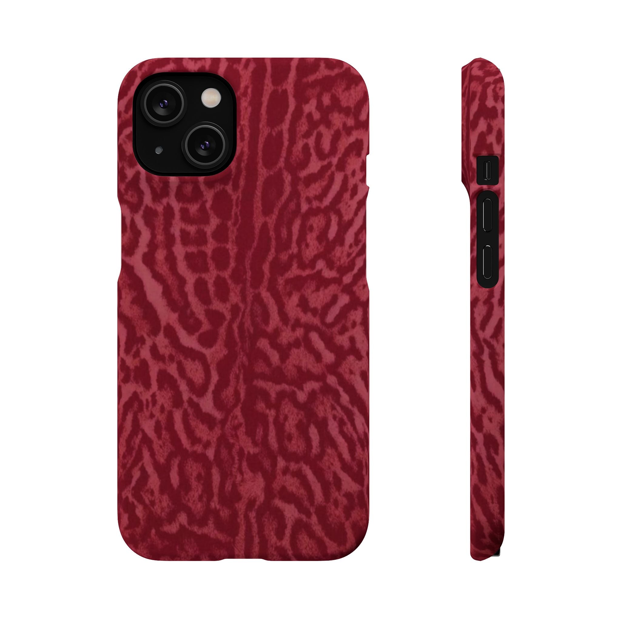 Red Leopard Print Phone Case