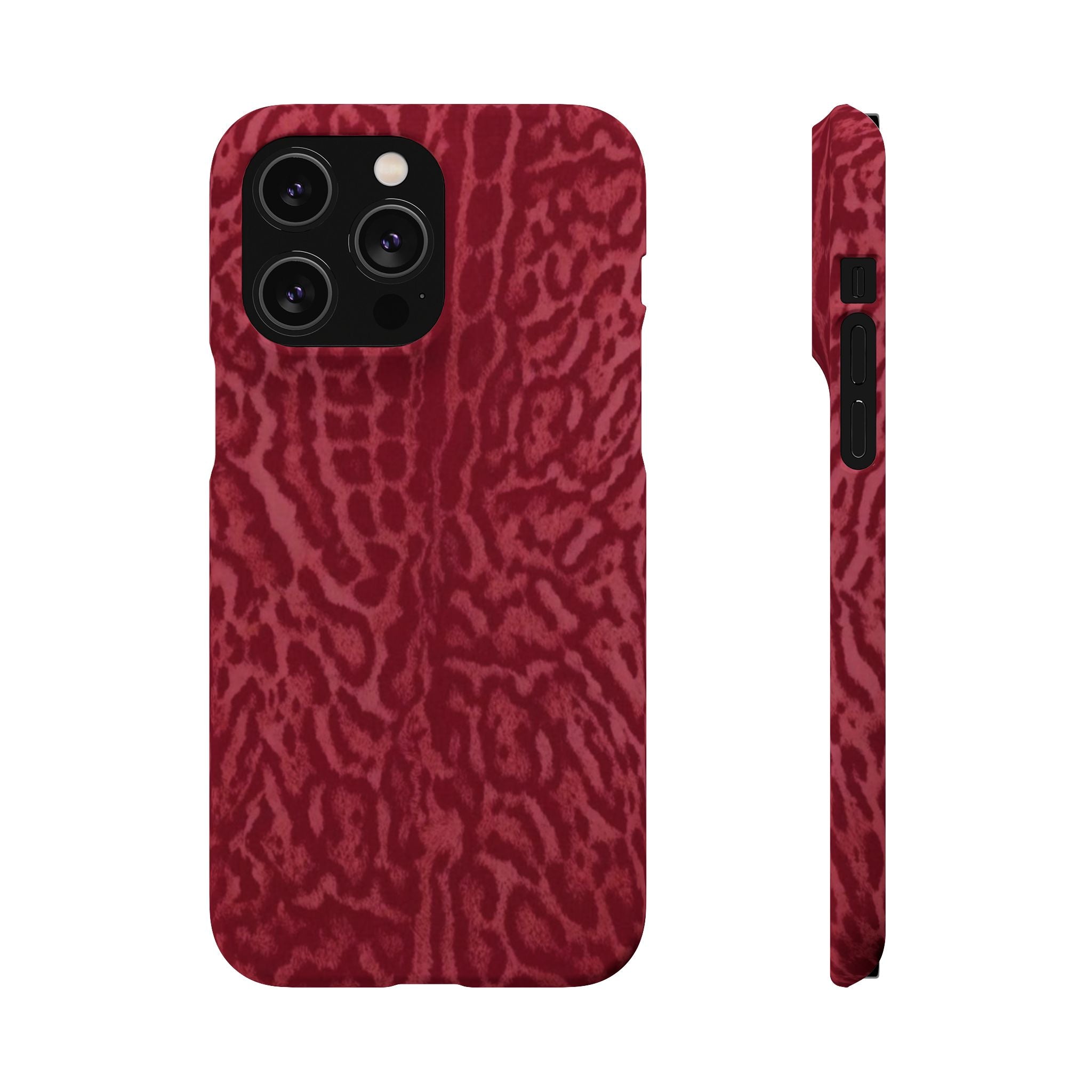 Red Leopard Print Phone Case