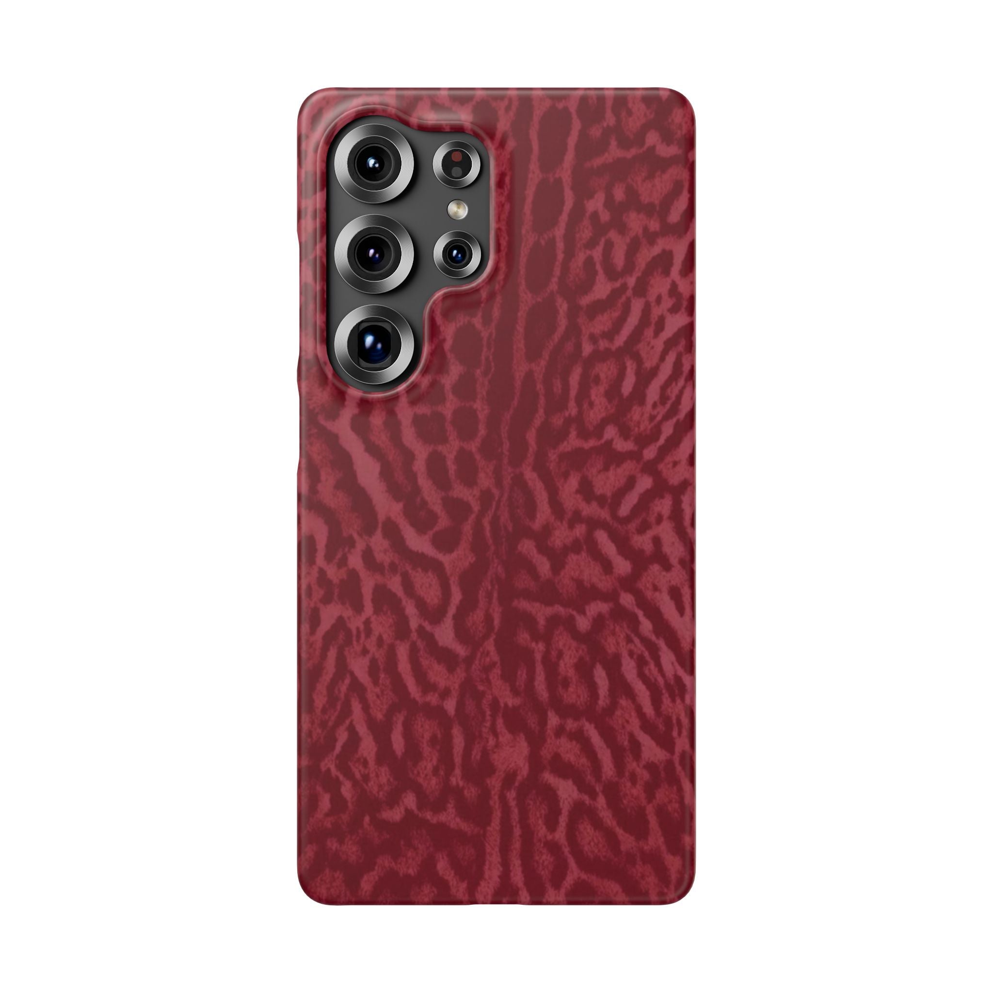 Red Leopard Print Phone Case