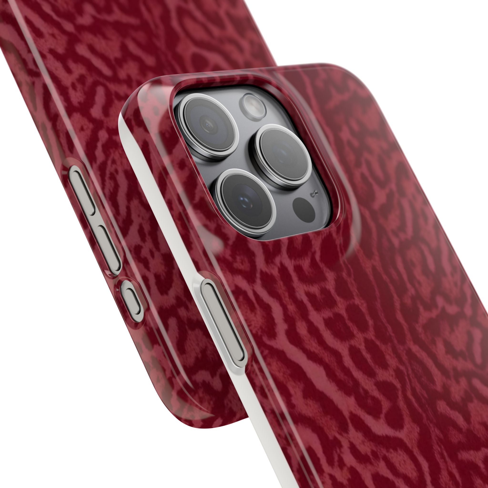 Red Leopard Print Phone Case
