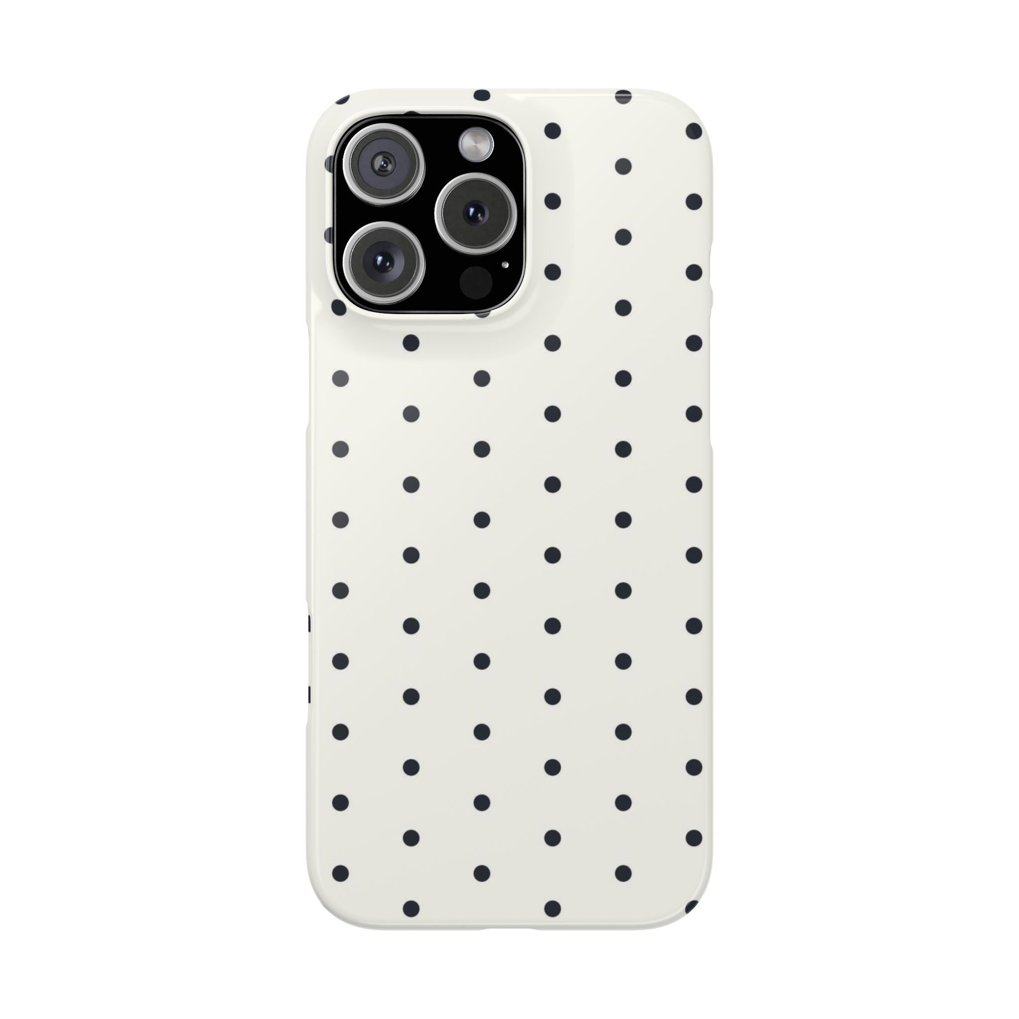 Polka Dot Phone Case - Black/White
