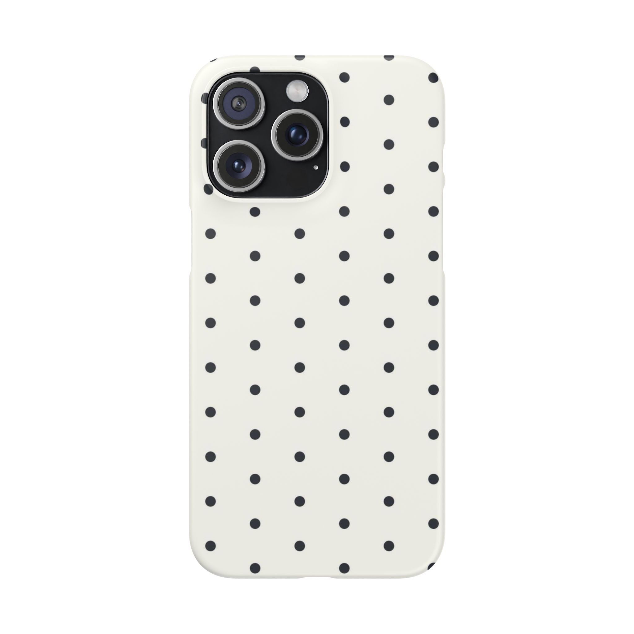 Polka Dot Phone Case - Black/White