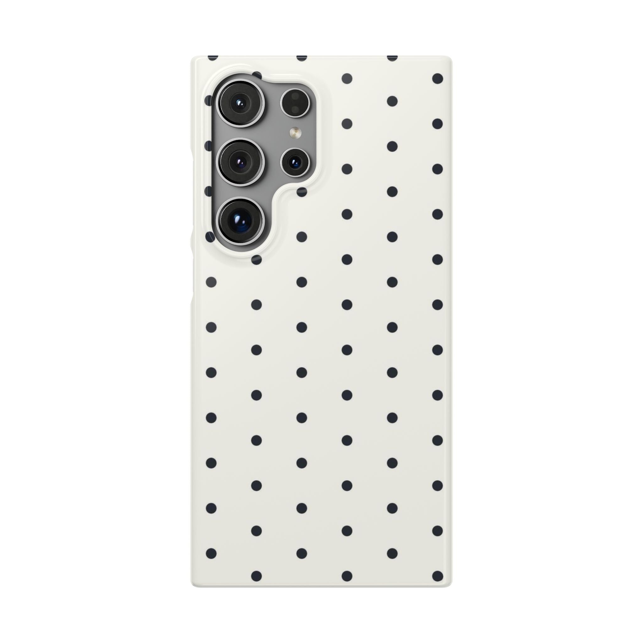 Polka Dot Phone Case - Black/White