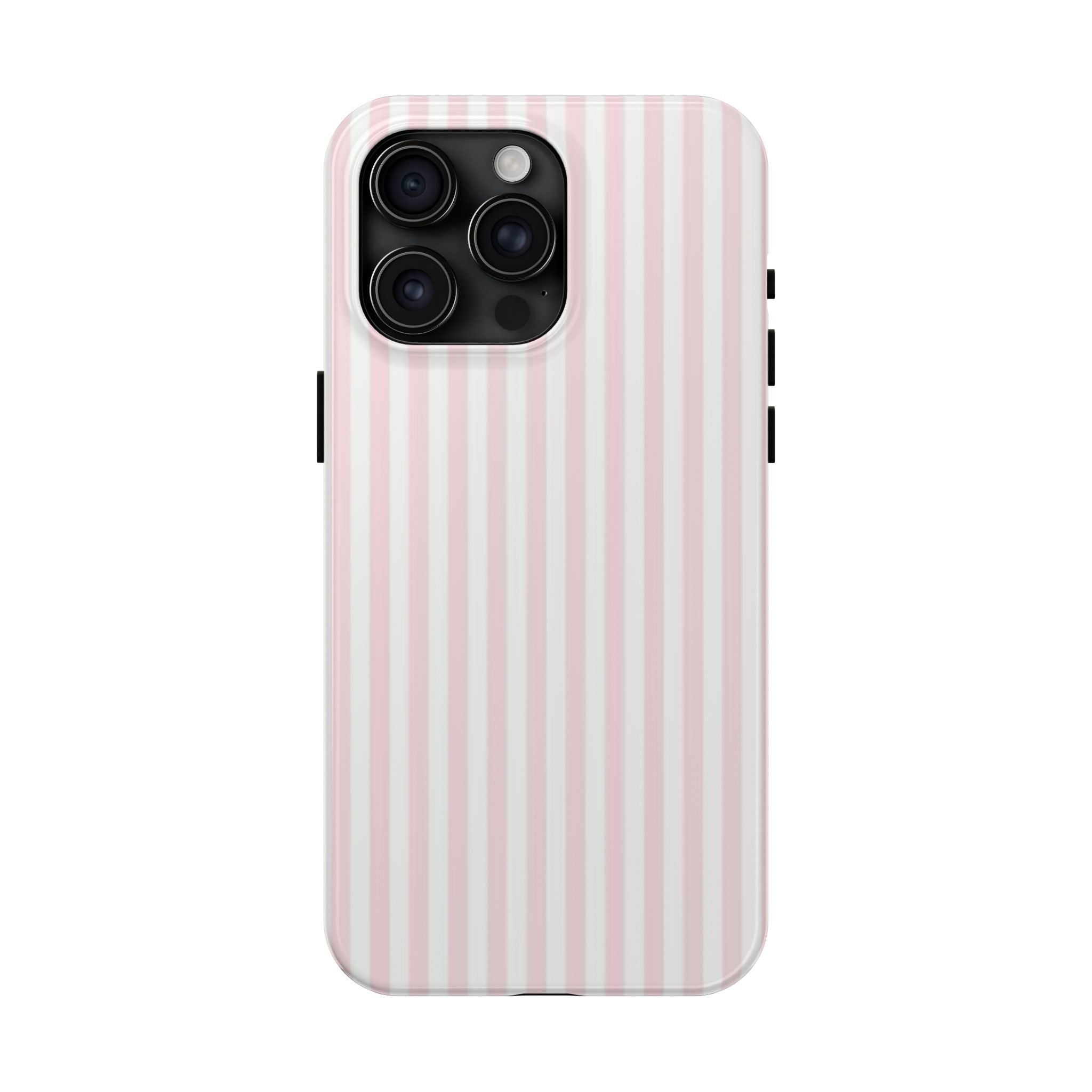 Pink/White Striped Phone Cases