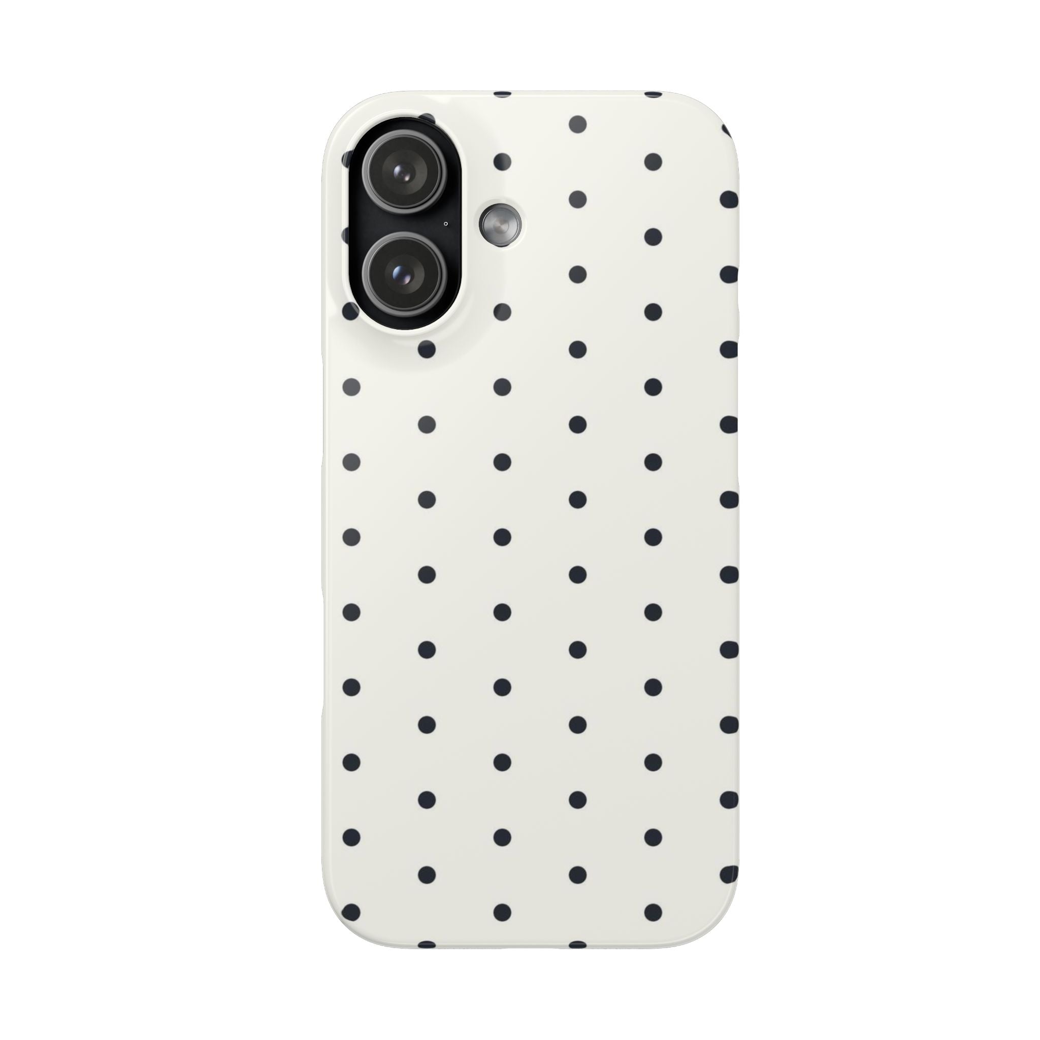 Polka Dot Phone Case - Black/White