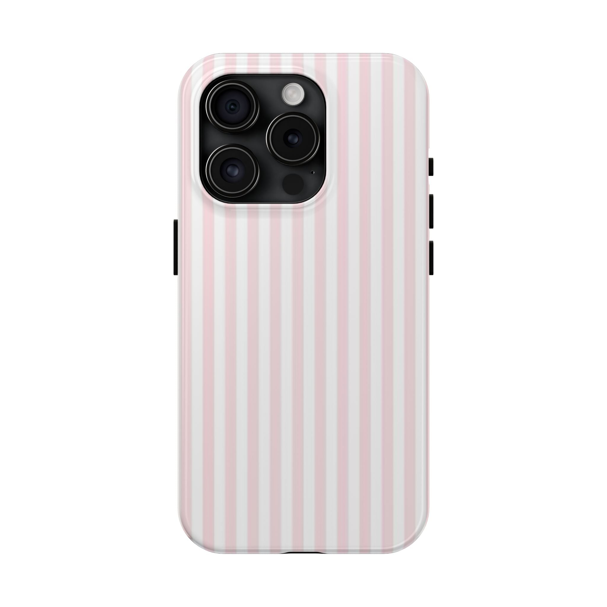 Pink/White Striped Phone Cases