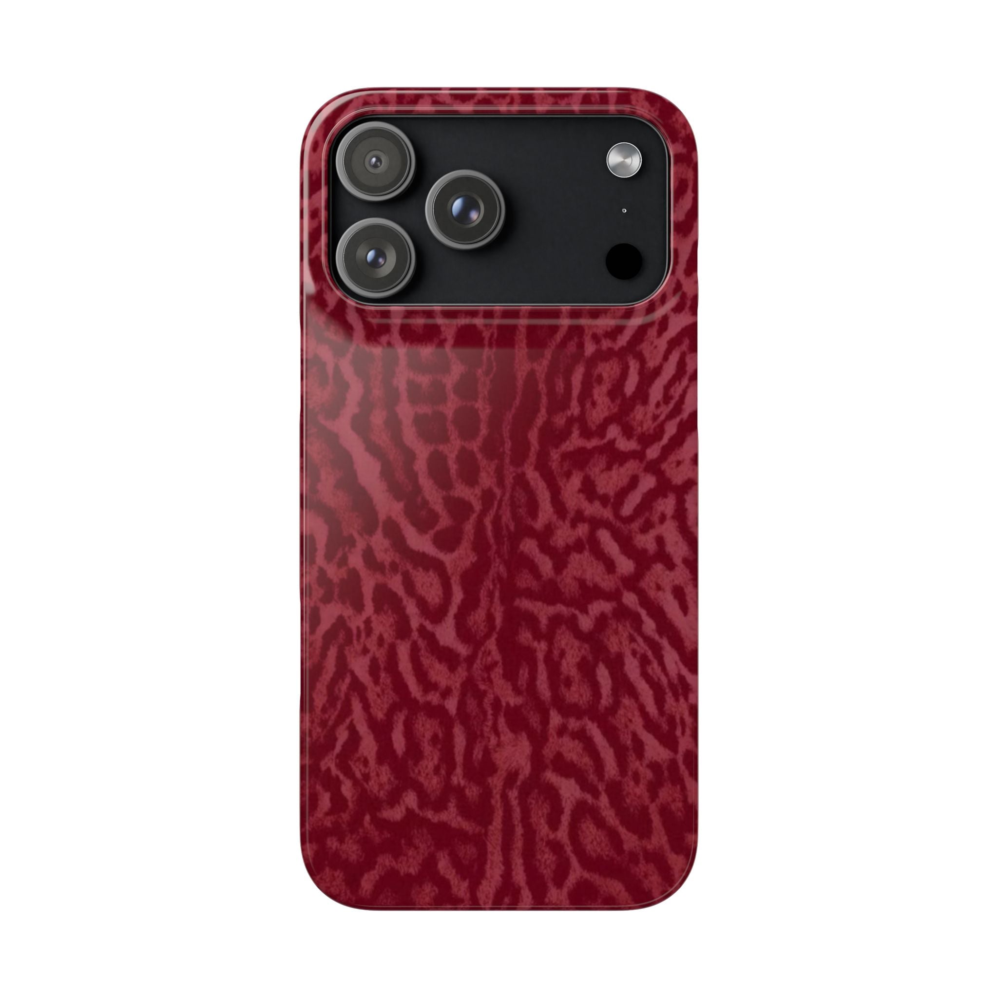Red Leopard Print Phone Case