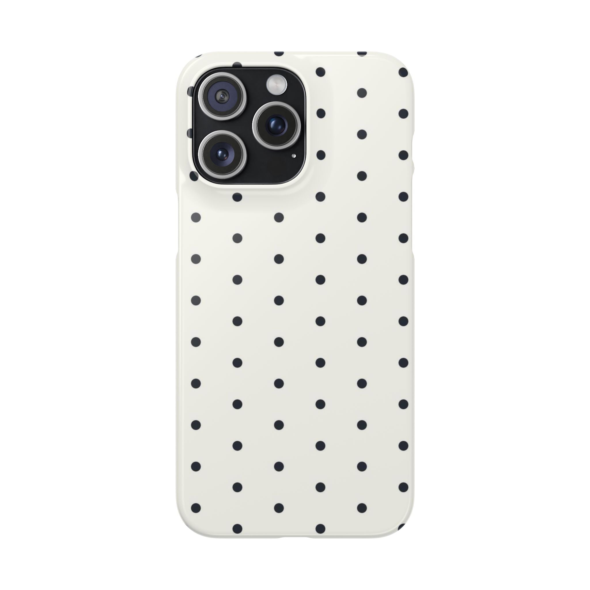 Polka Dot Phone Case - Black/White