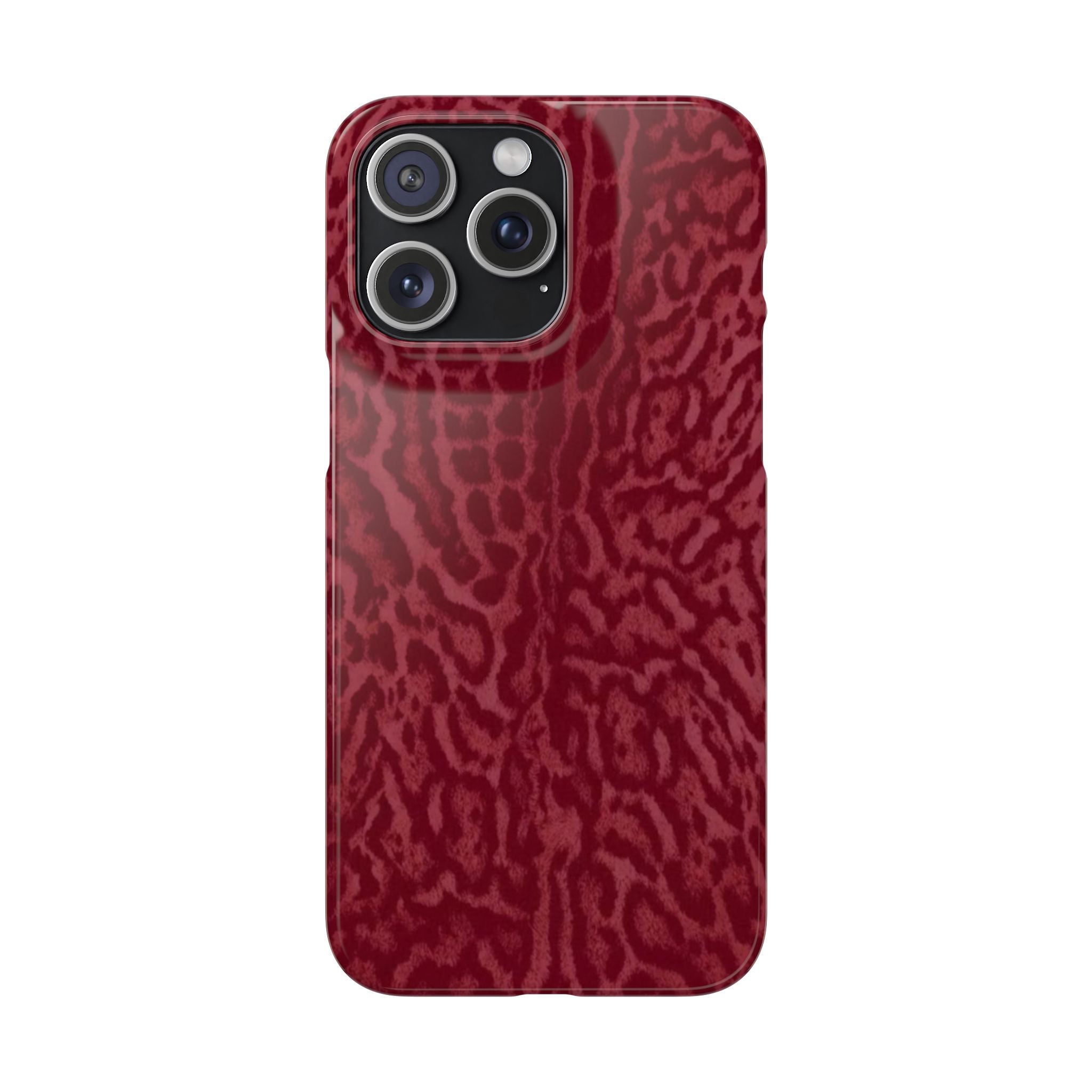 Red Leopard Print Phone Case