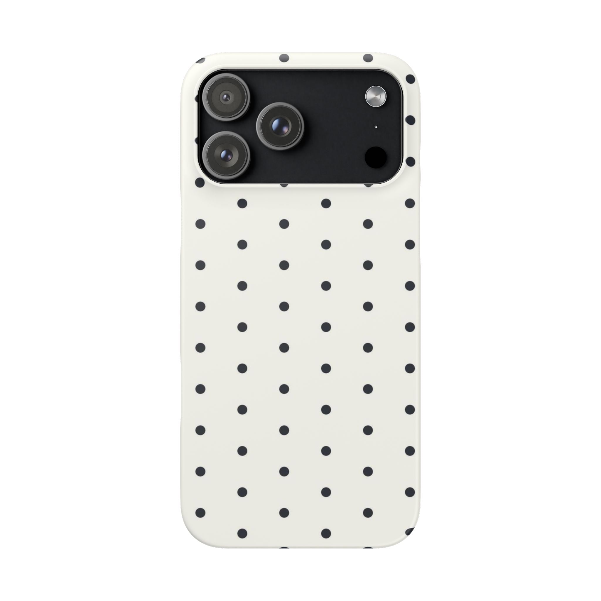 Polka Dot Phone Case - Black/White