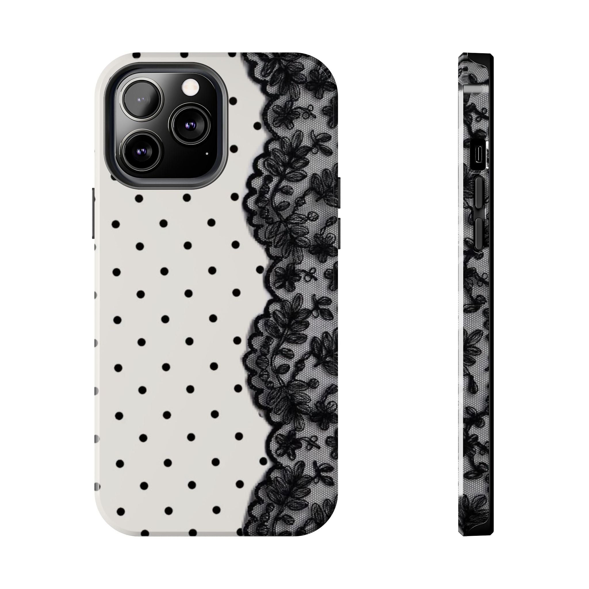 Polka Dot/Lace Phone Cases
