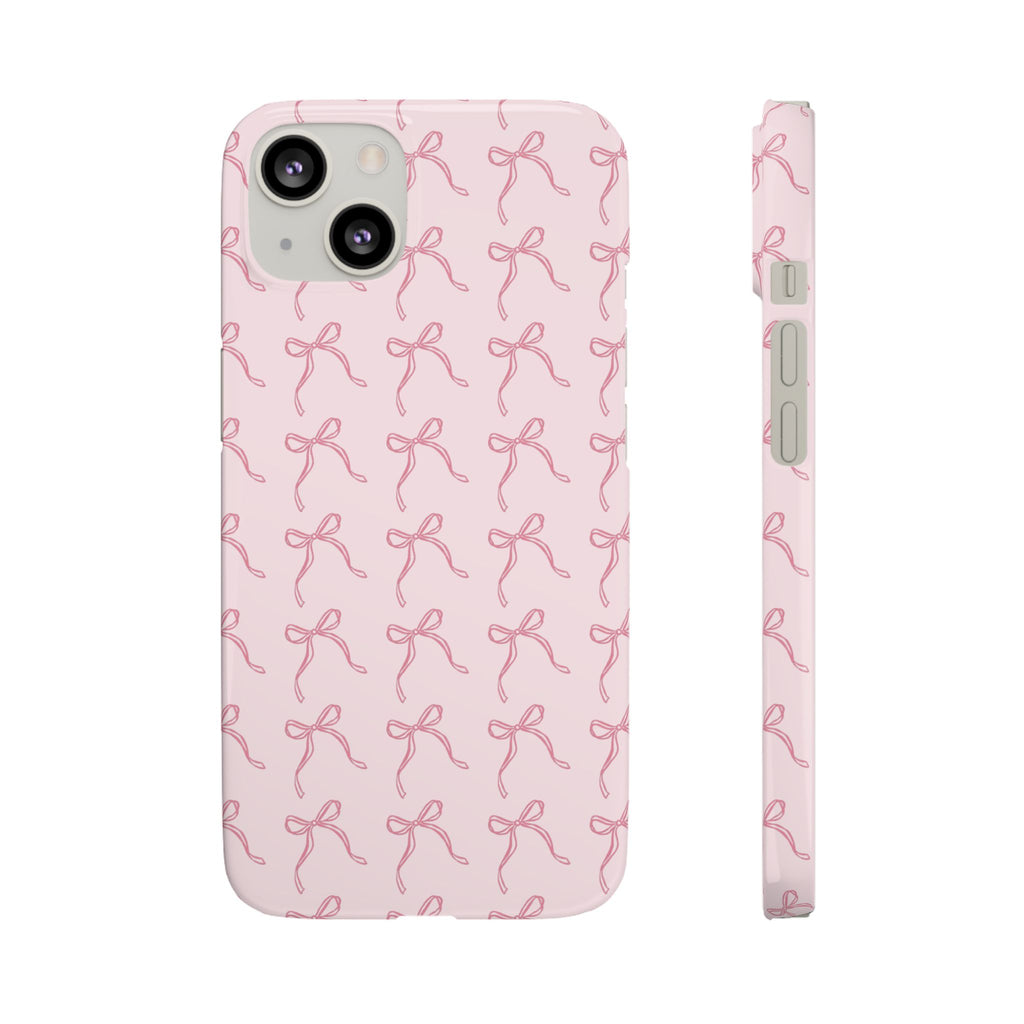 Pink Bow Pattern Phone Case