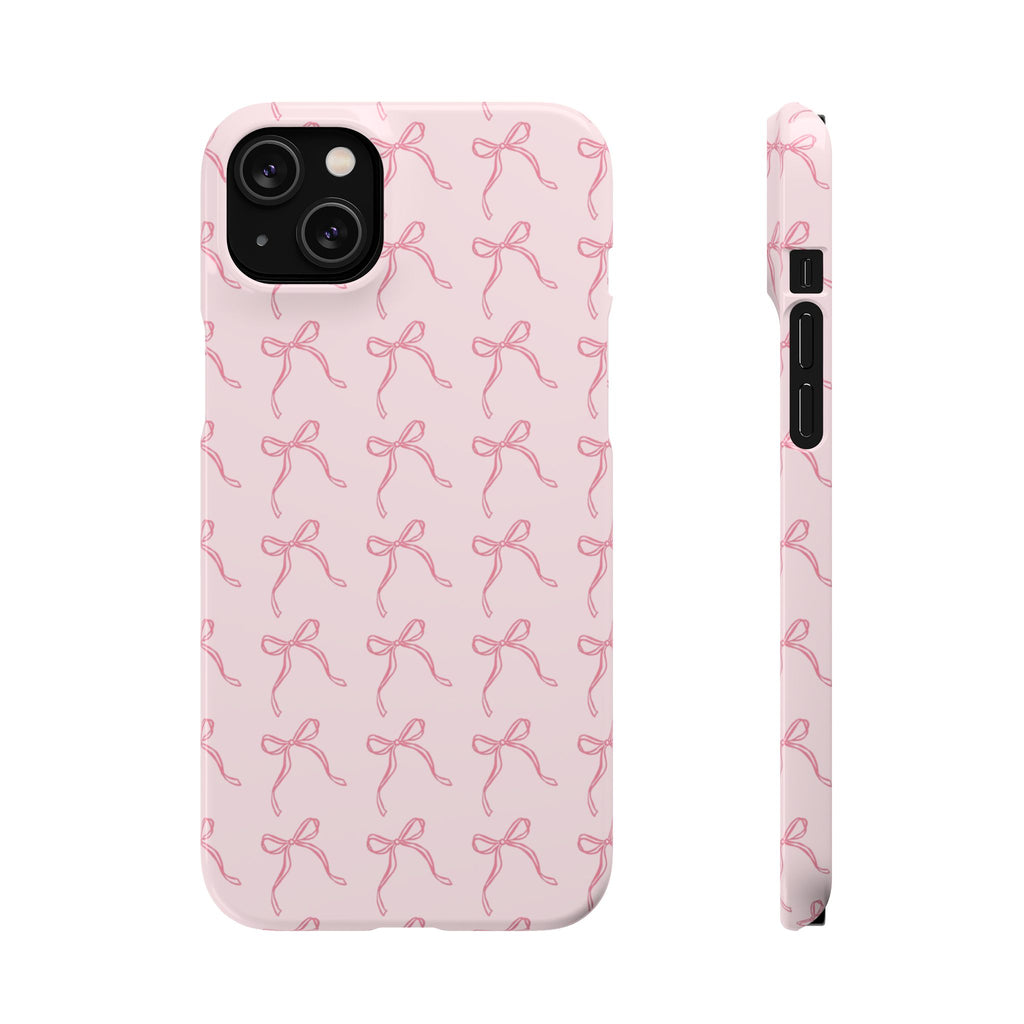 Pink Bow Pattern Phone Case