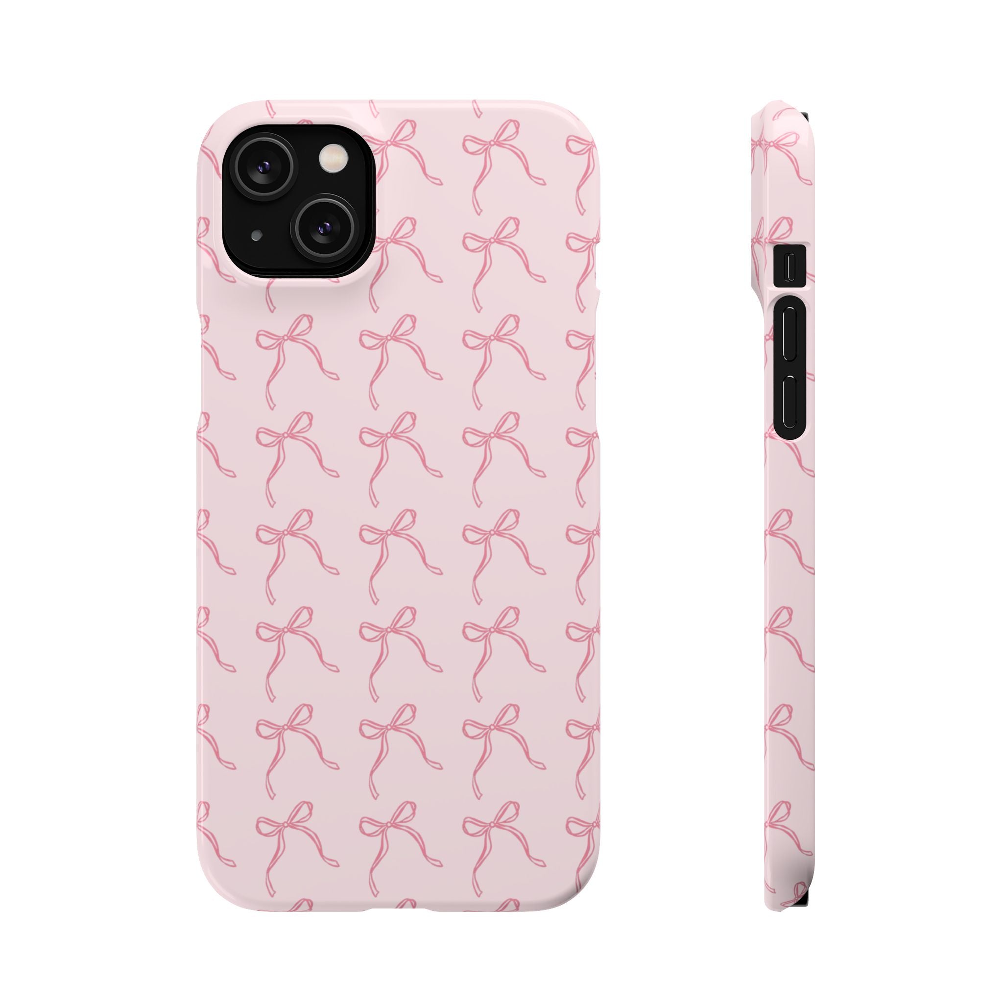 Pink Bow Pattern Phone Case
