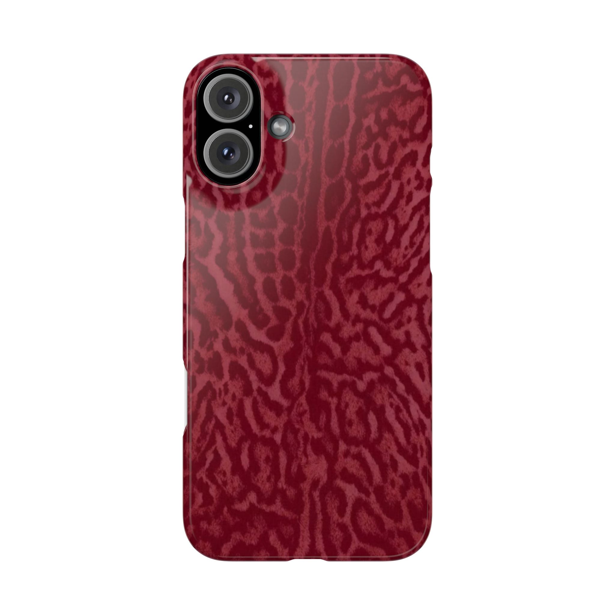 Red Leopard Print Phone Case