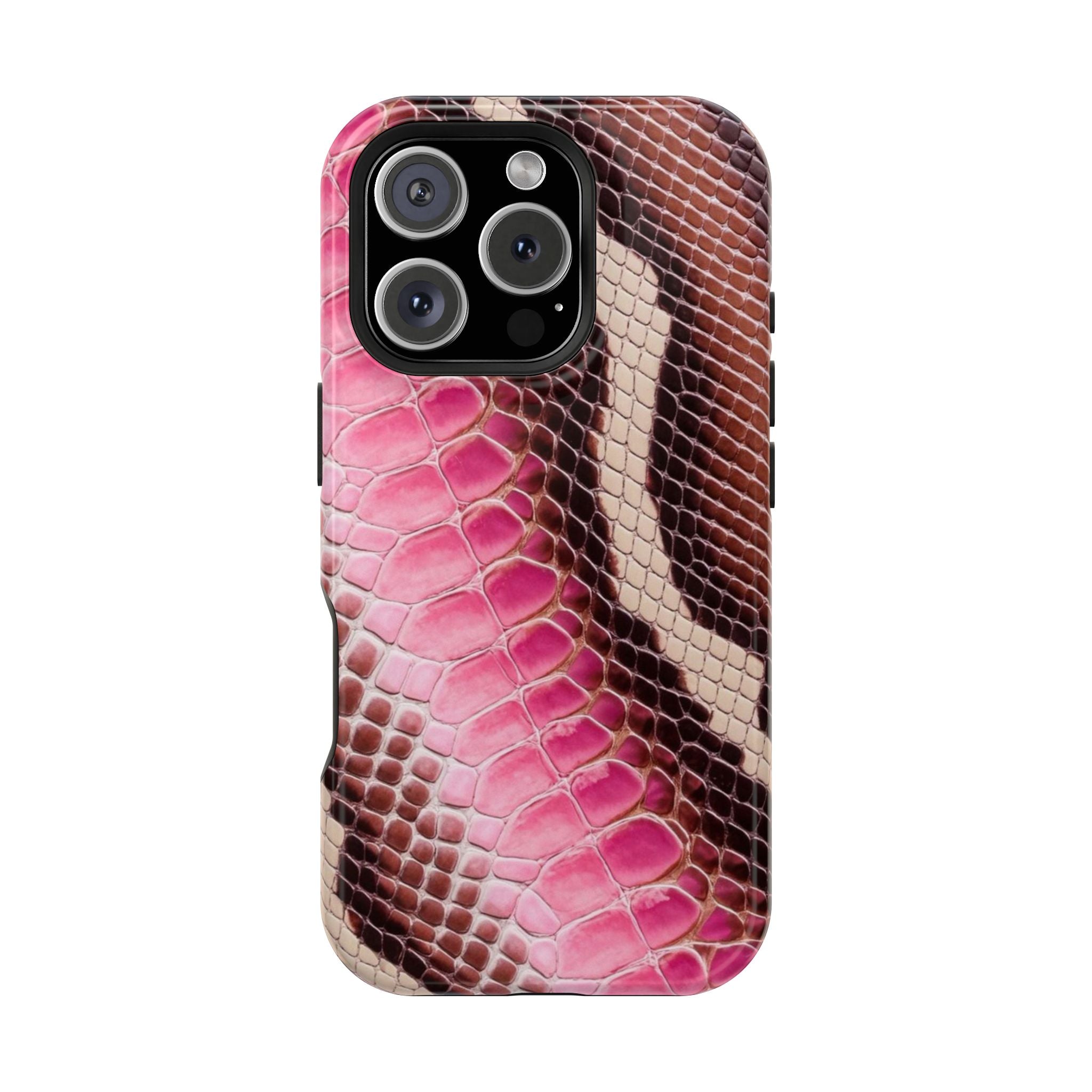 Pink Snake Skin Phone Case