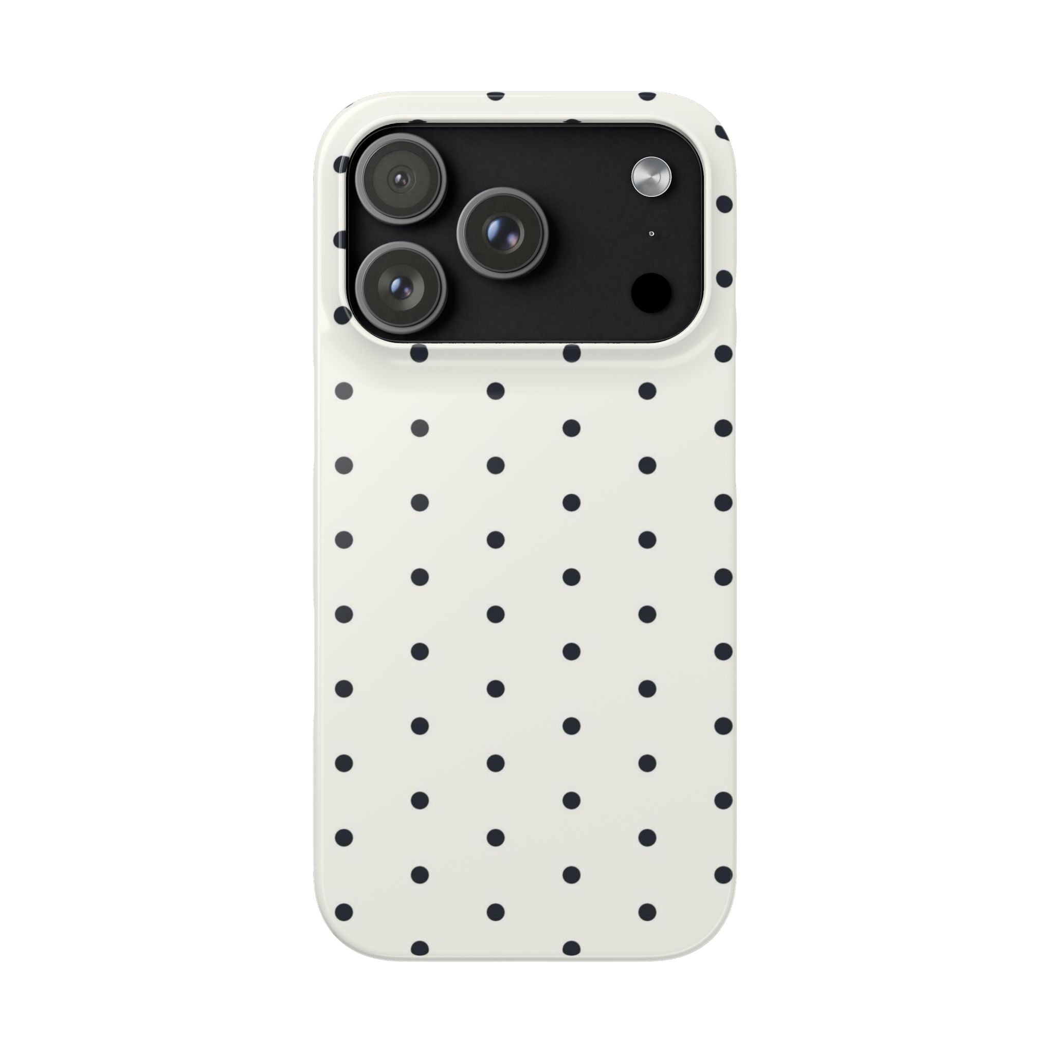 Polka Dot Phone Case - Black/White